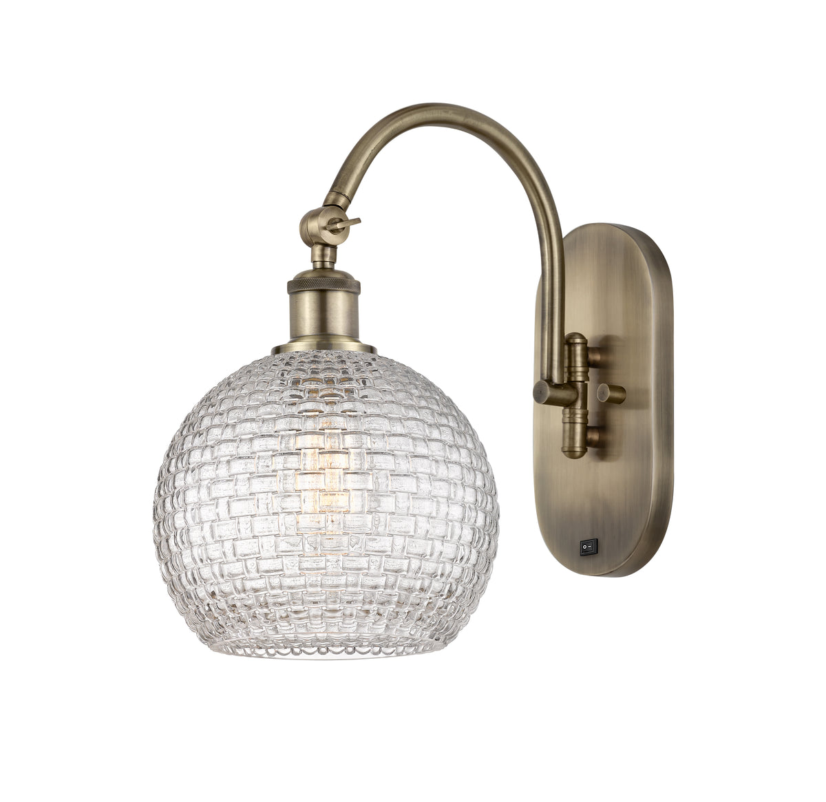 Athens 8-Inch 1-Light Sconce 14-Inch High Reversible