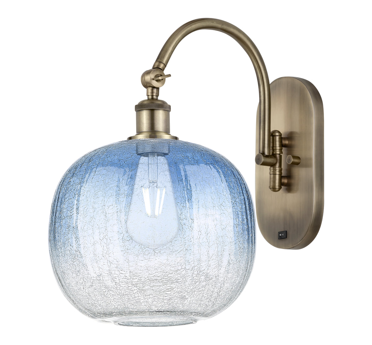 Brookhaven Sphere 11-Inch 1-Light Sconce 16-Inch High