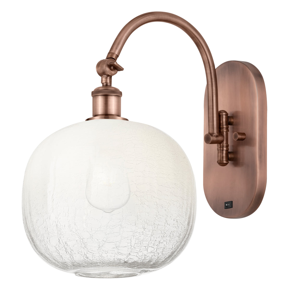Brookhaven Sphere 11-Inch 1-Light Sconce 16-Inch High
