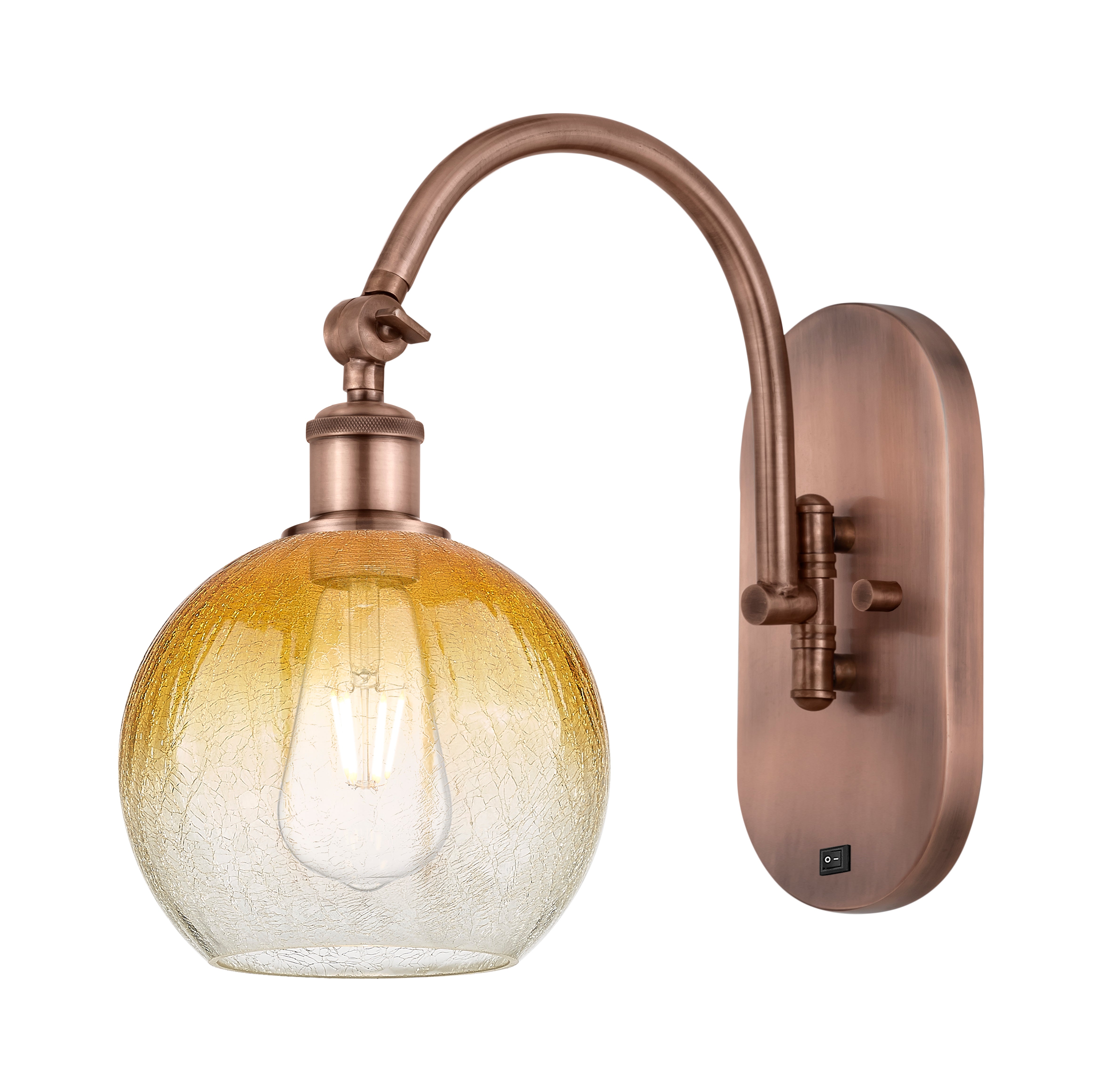 Ballston Sconce Cast Brass Glass 16 Inch