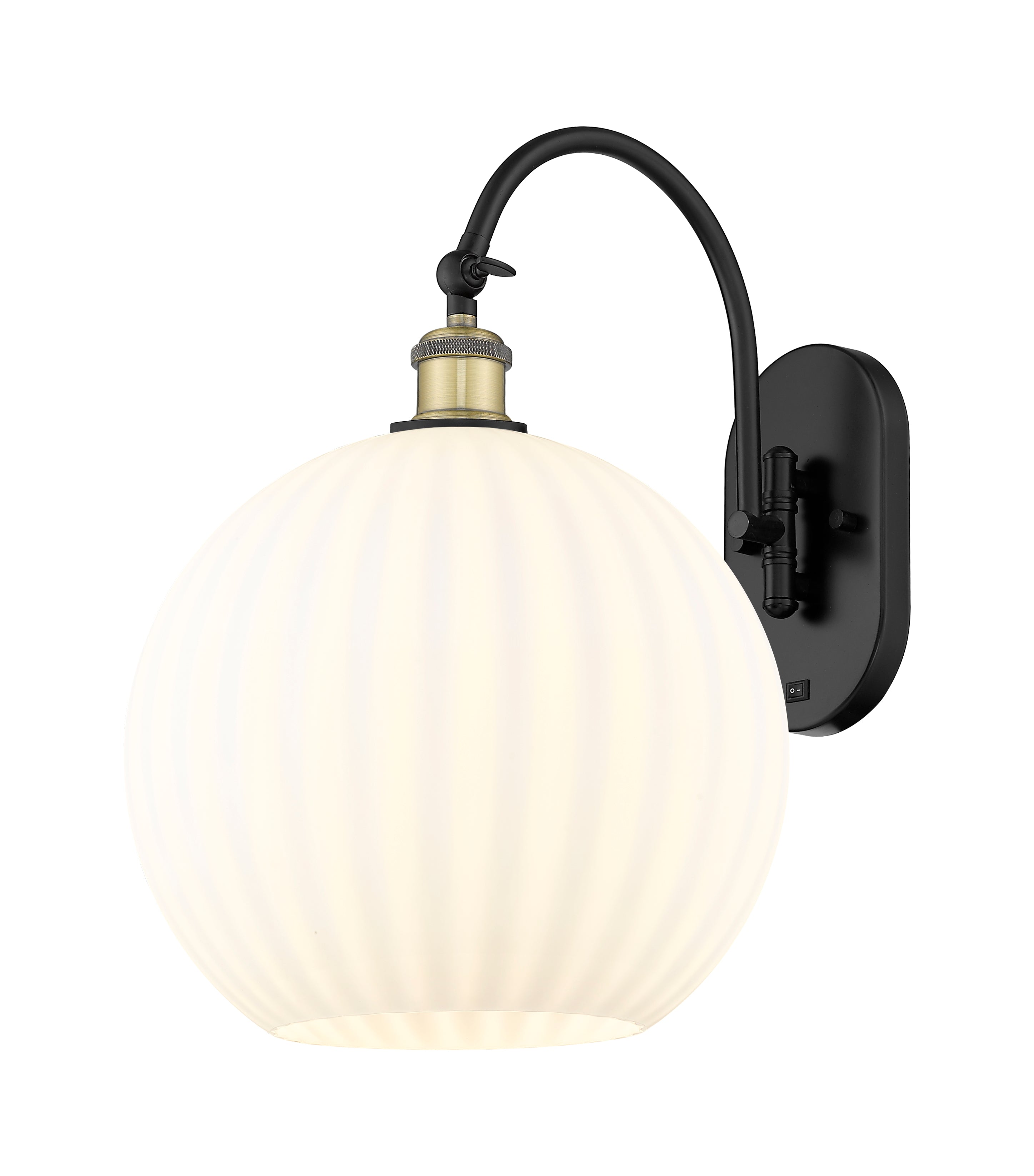 Ballston Sconce Cast Brass Glass Steel