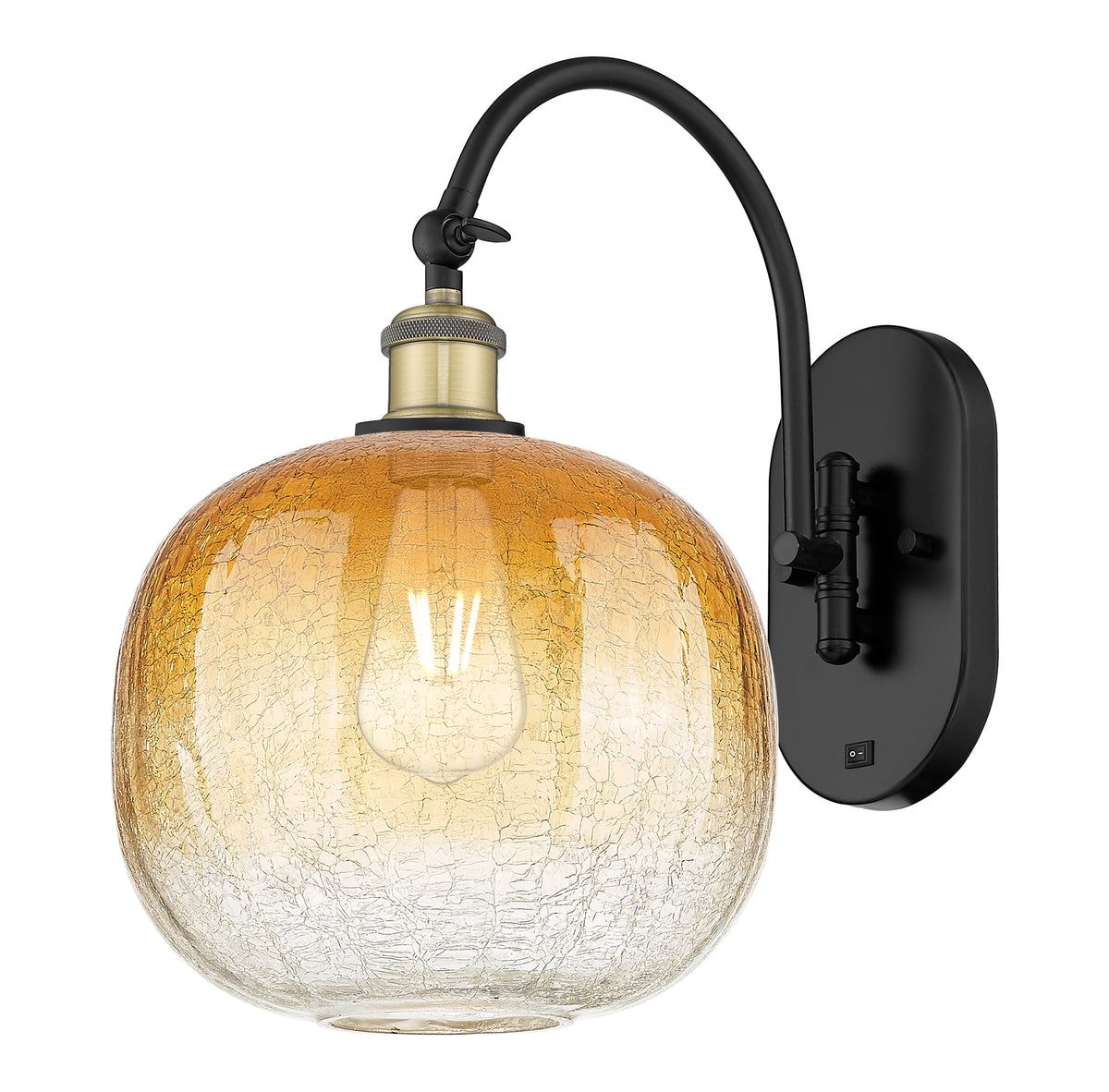 Brookhaven Sphere 11-Inch 1-Light Sconce 16-Inch High