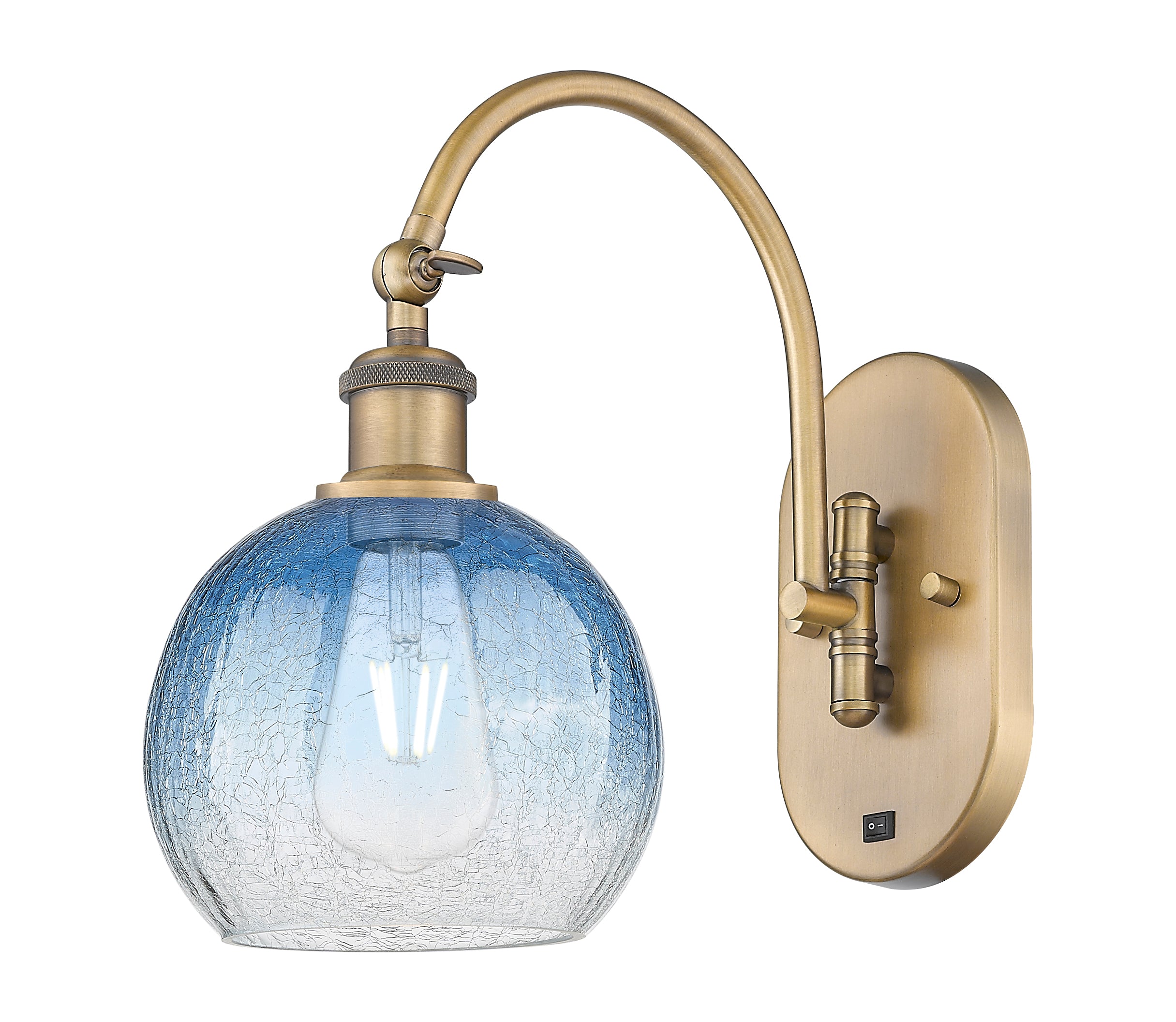 Ballston Sconce Cast Brass Glass 16 Inch