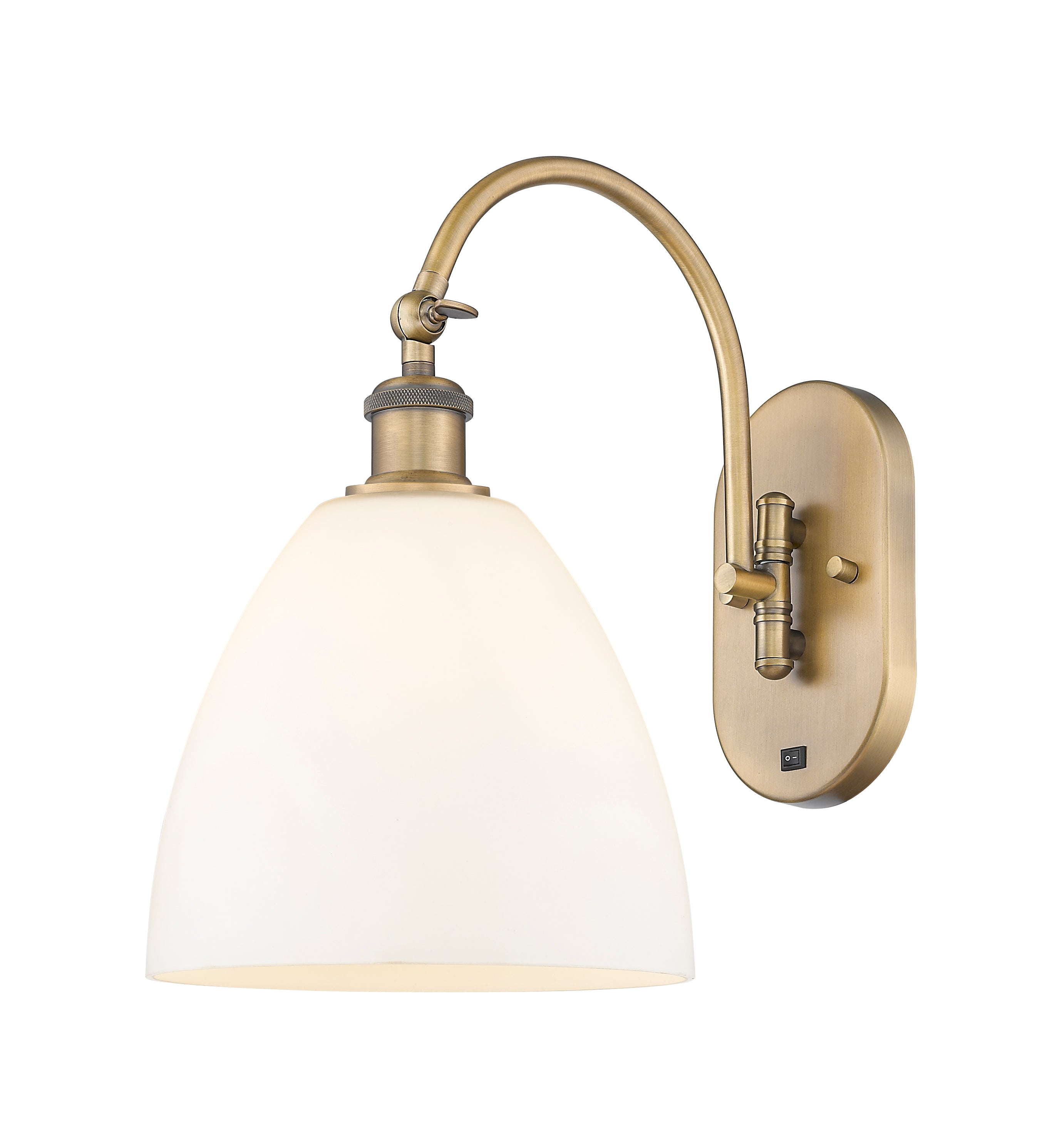 Ballston Sconce Cast Brass Steel Glass