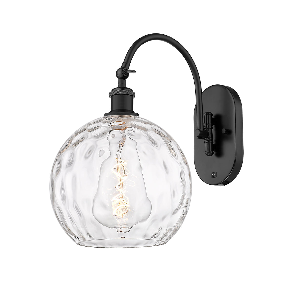 Athens Water Glass 10-Inch 1-Light Sconce 15.75-Inch High