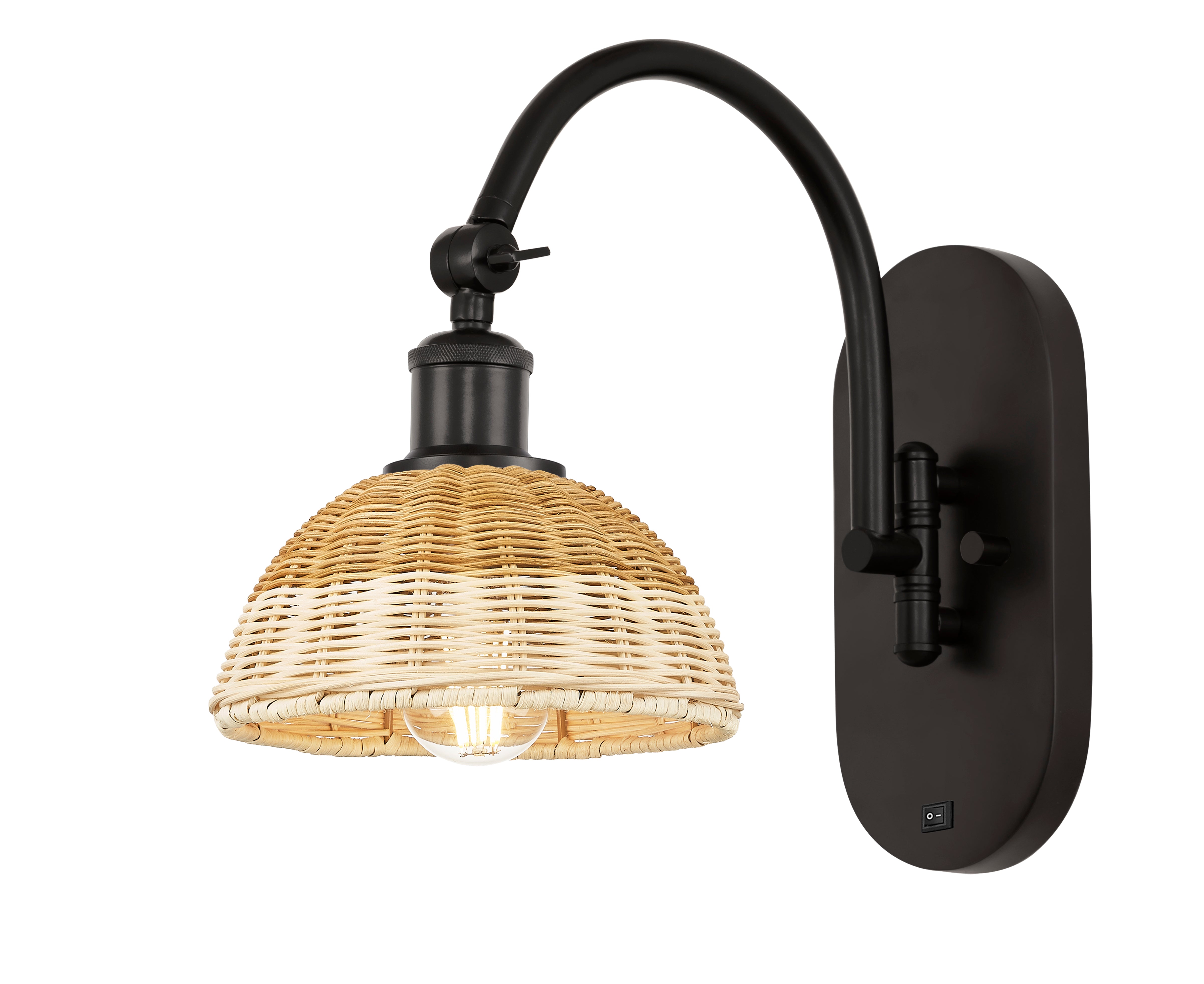 Ballston Sconce Cast Brass Steel Glass