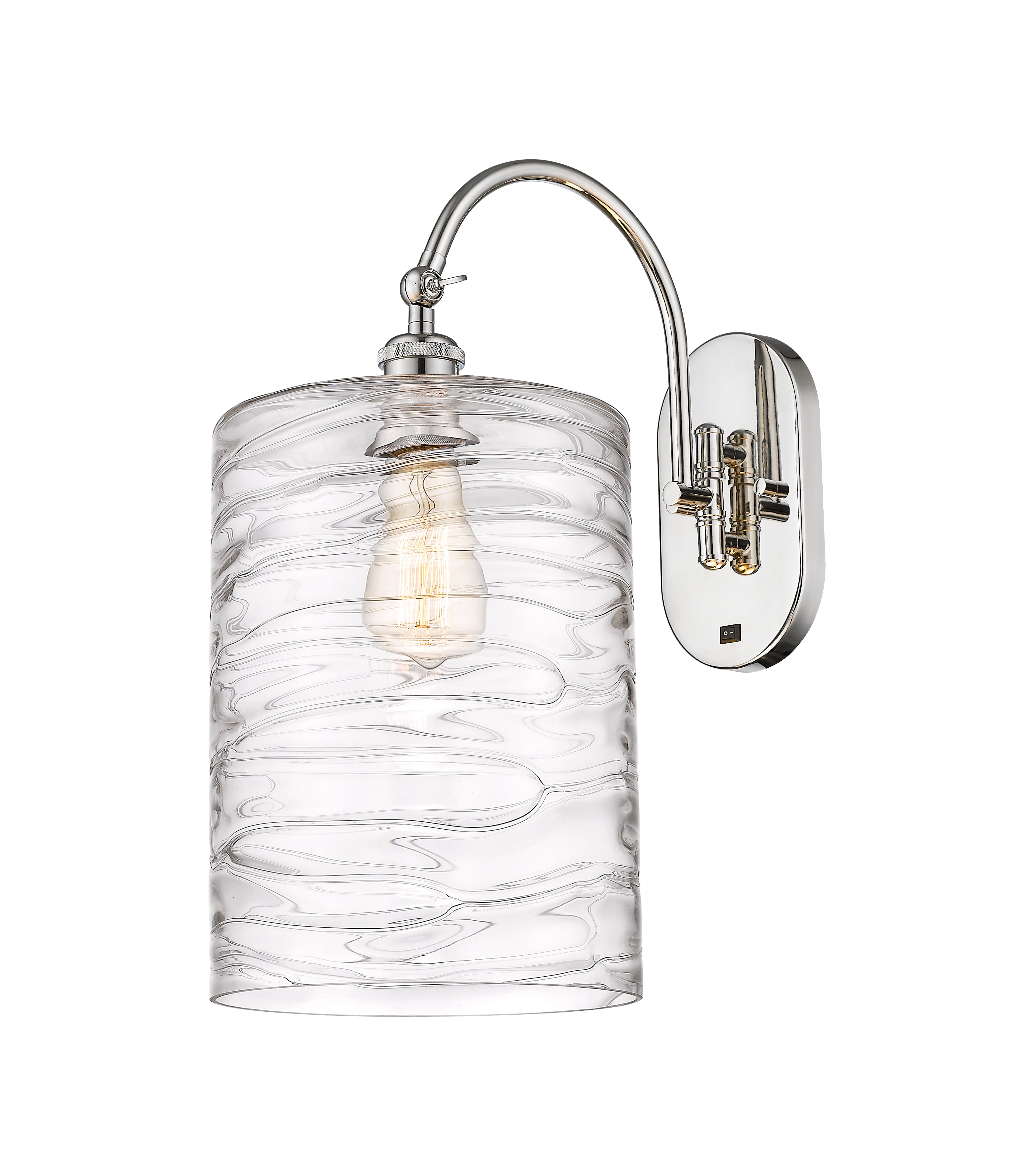 Ballston Sconce Cast Brass Steel Glass