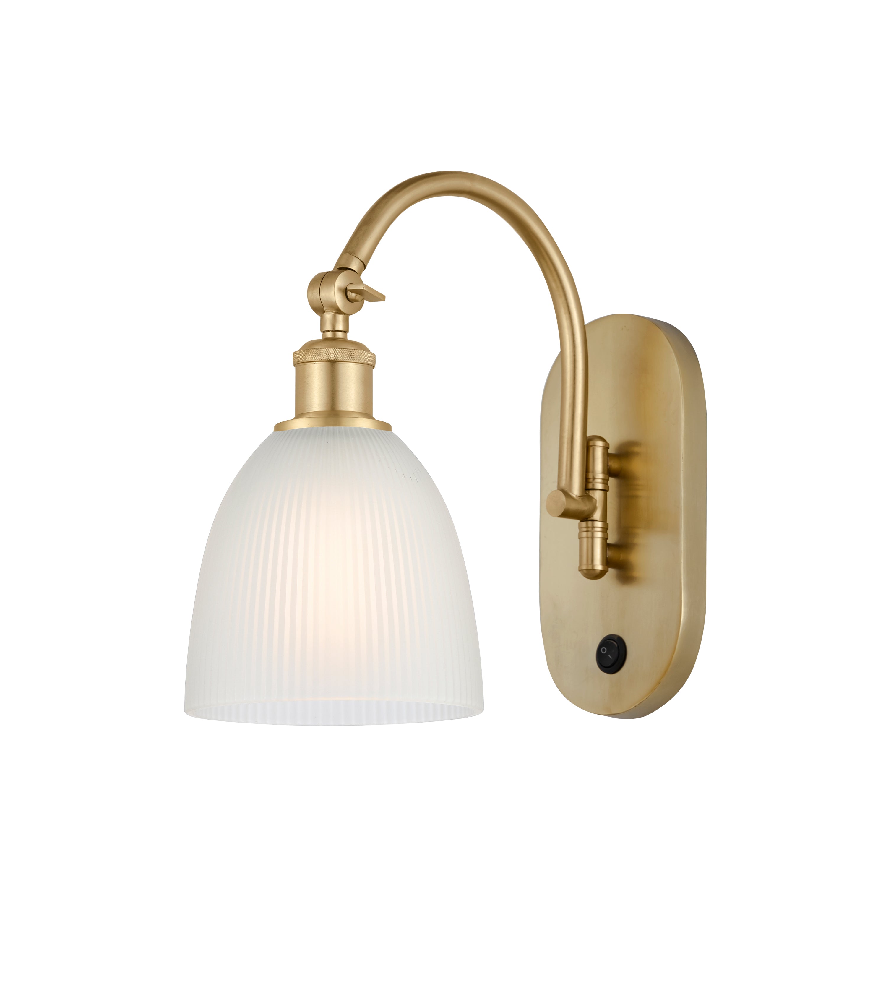 Ballston Sconce Cast Brass Steel Glass