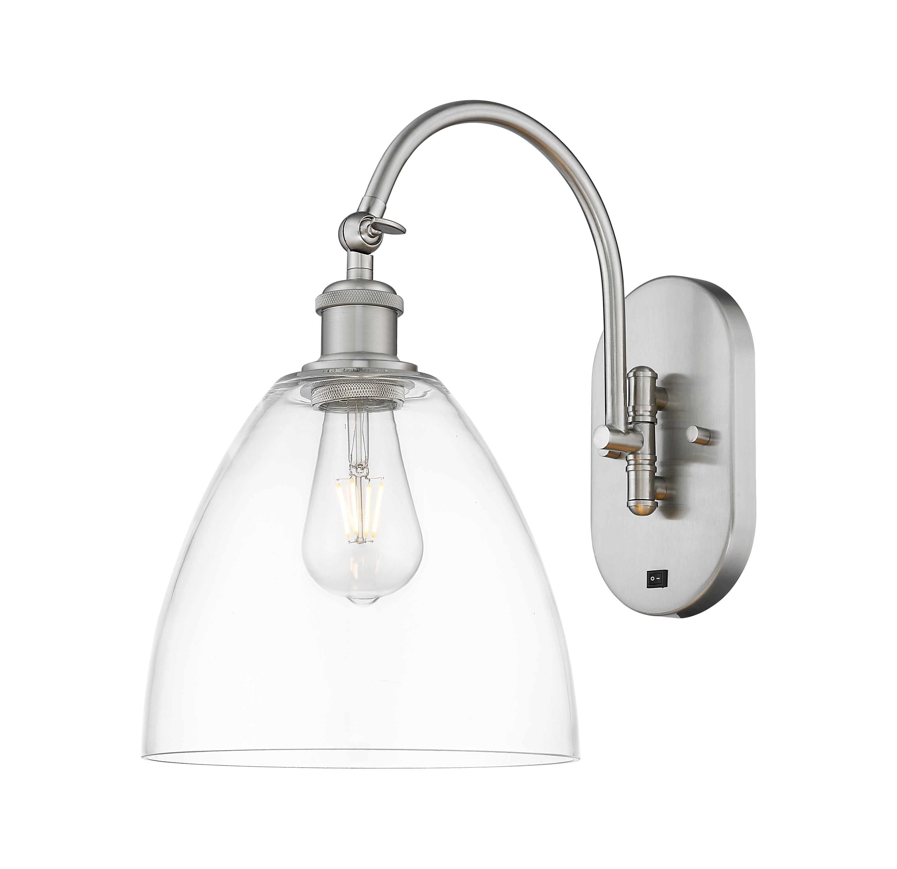Ballston Sconce Cast Brass Steel Glass