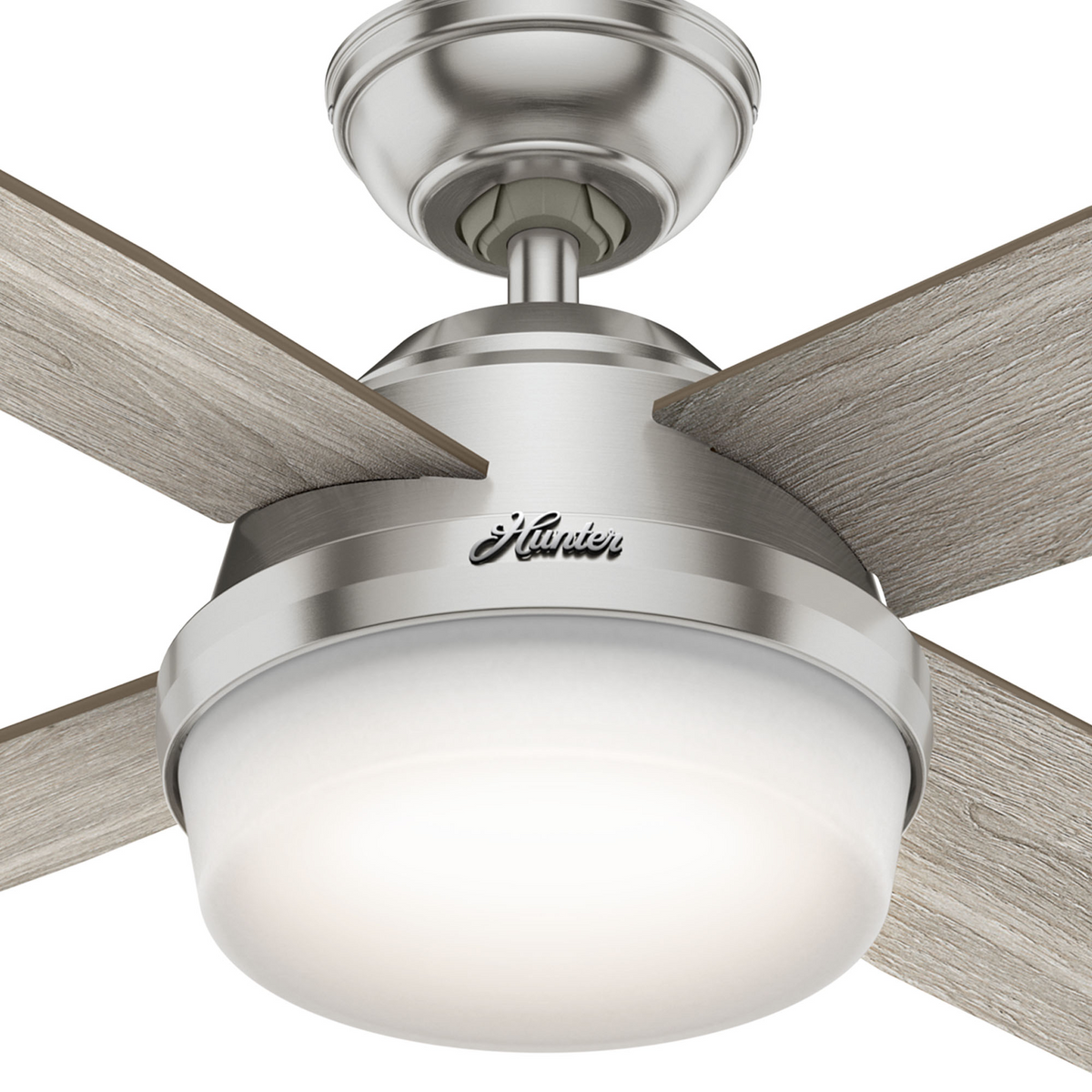 52 inch Dempsey Brushed Nickel LED Ceiling Fan With Handheld Remote