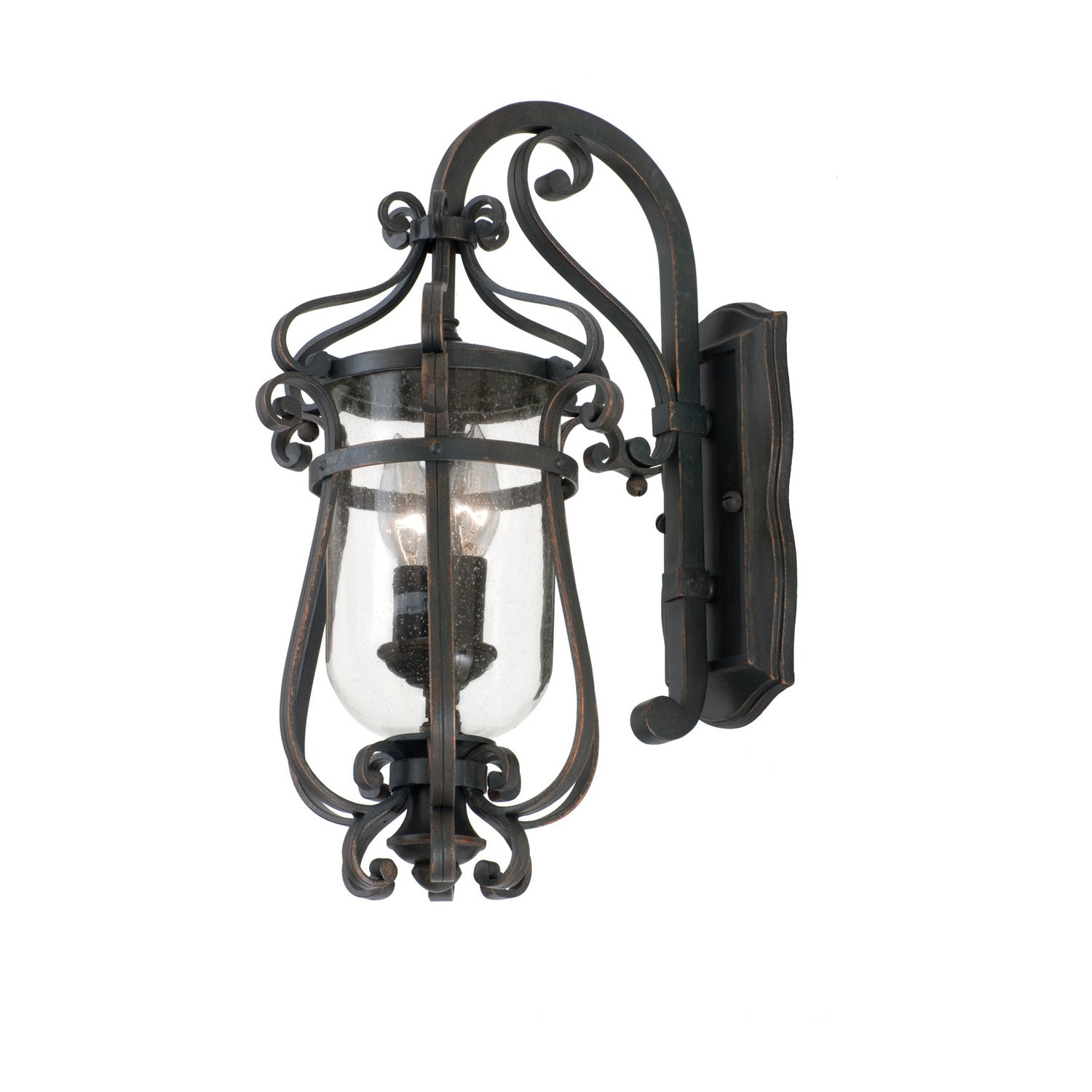 9'' Hartford Outdoor 2 Light Antique Copper Wall Sconce
