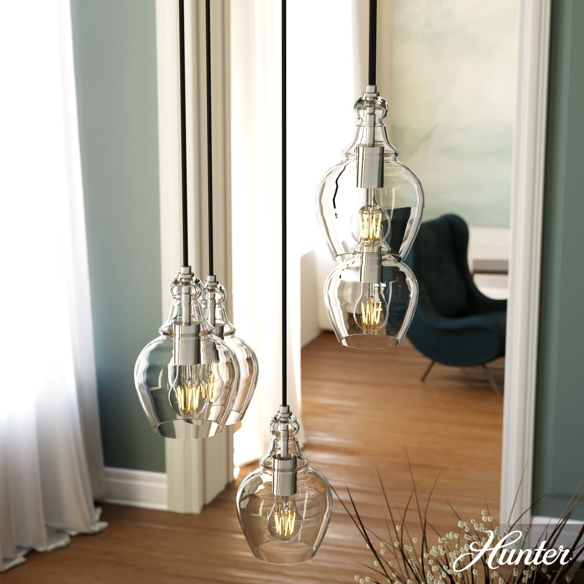 Van Nuys 10-inch 1-light Alturas Gold Pendant with Clear Glass