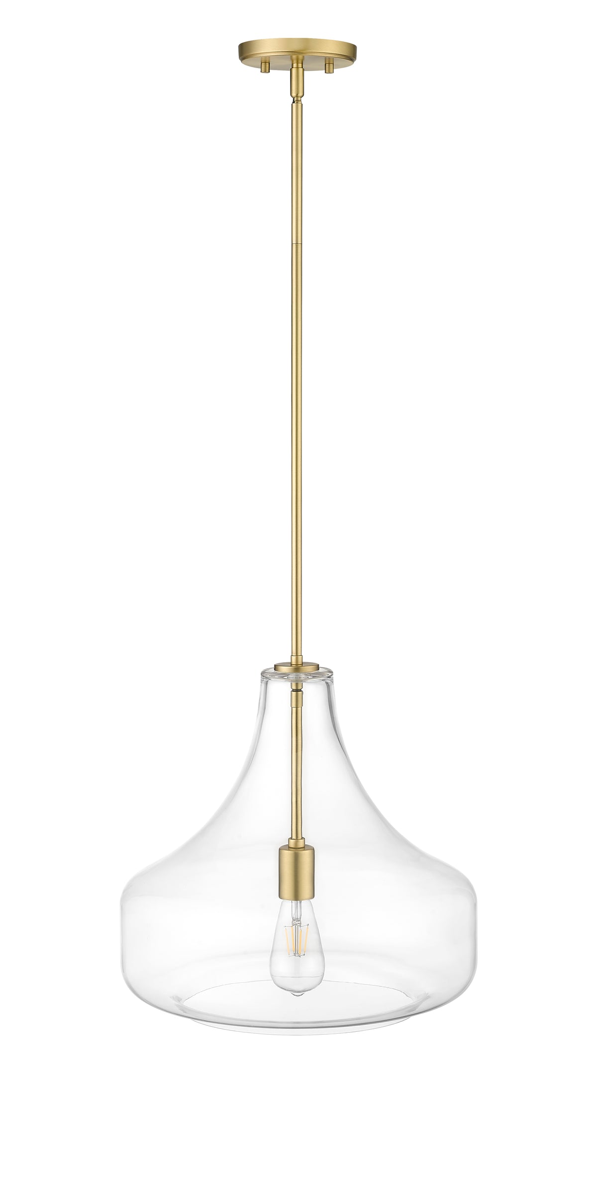 16'' Madelynn Vintage Brass 1 Light Pendant