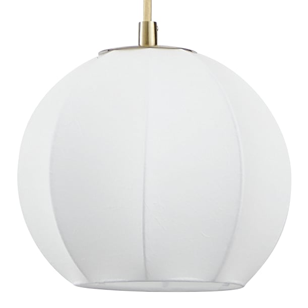 Bryony 48-inch 6-light Brushed Gold Chandelier with White Synthetic Silk Shades
