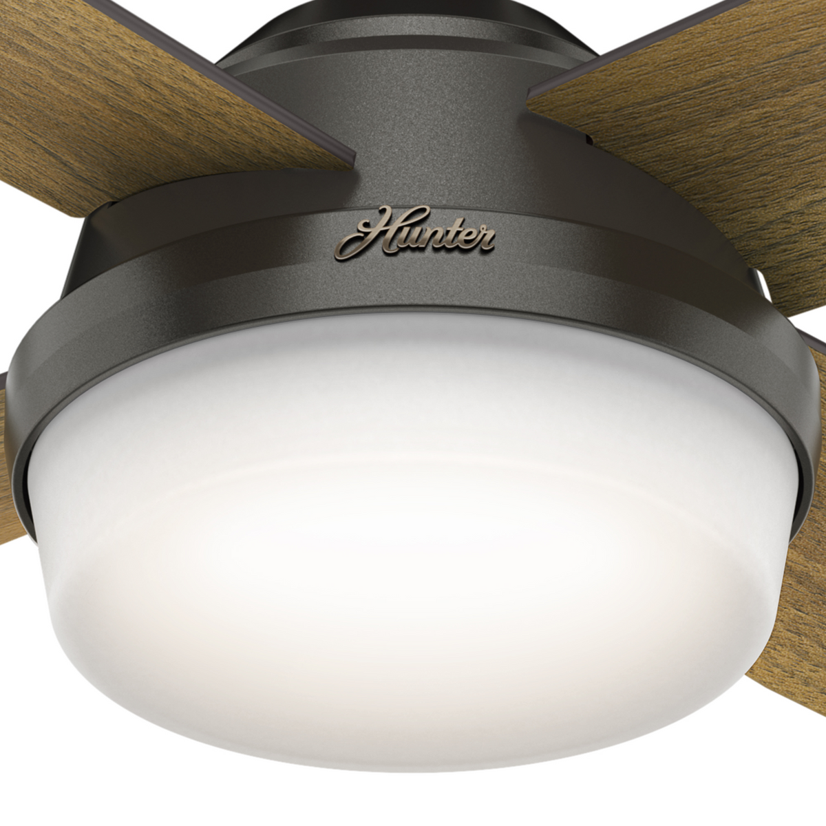 52 inch Dempsey Noble Bronze Ceiling Fan with LED Light Kit and Handheld Remote