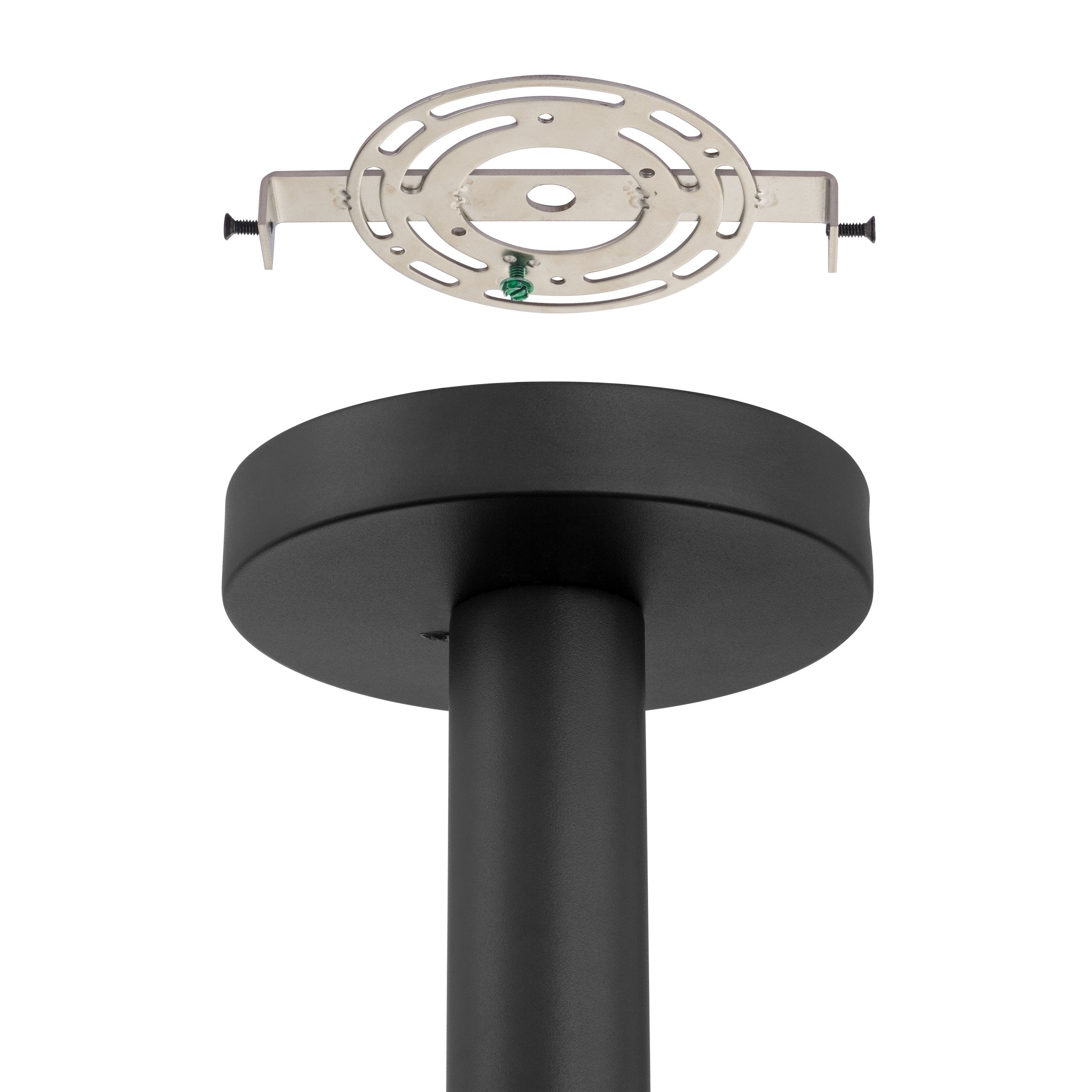 Courtney 12-inch Textured Black 5CCT LED Convertible Pendant with Clear Water Glass