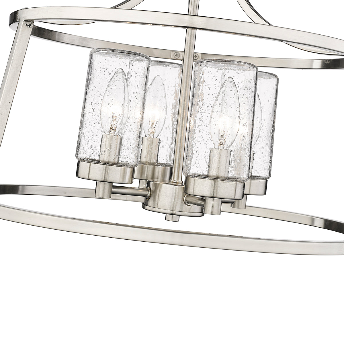 12.22'' Errol Brushed Nickel 4 Light Semi-Flush Mount
