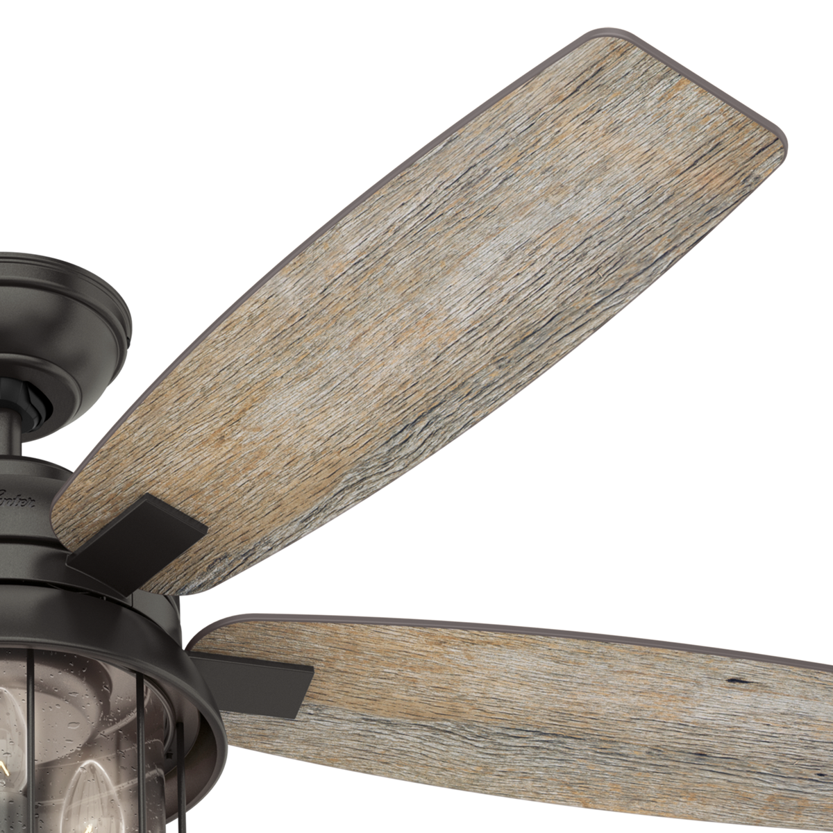 52 inch Coral Bay Noble Bronze Damp Rated Ceiling Fan with LED Light Kit and Handheld Remote