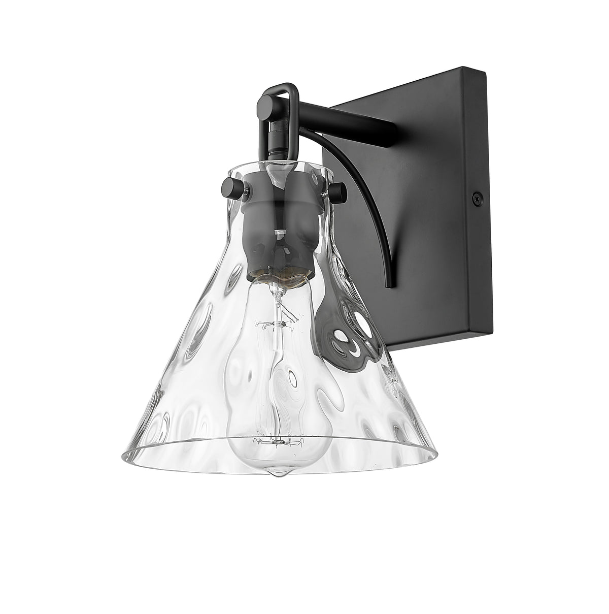 7.13'' Barlon Matte Black 1 Light Wall Sconce