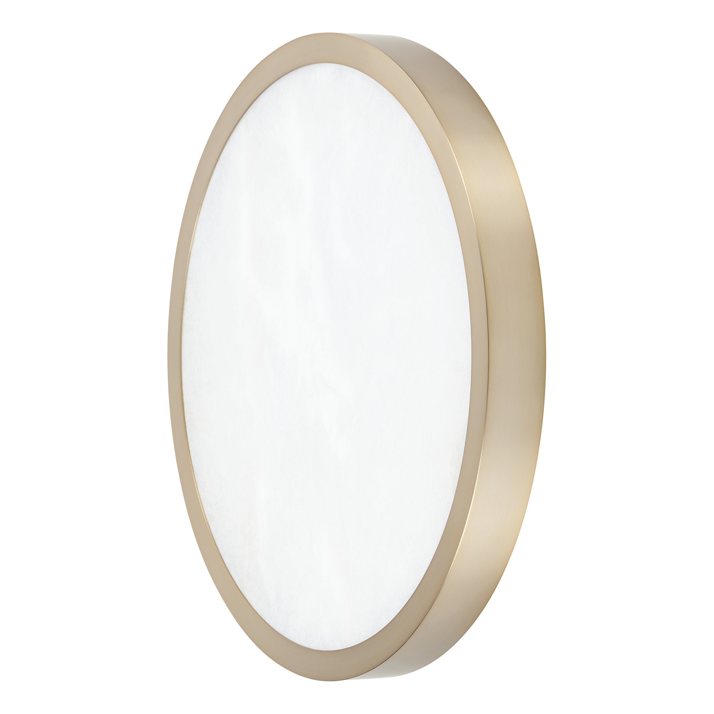 Argyle 16-inch Champagne Gold and Natural Alabaster 5CCT LED Flush Mount