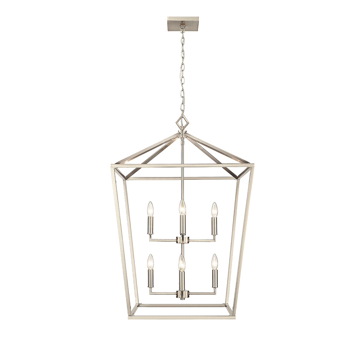 36'' Corona Modern Gold 8 Light Pendant
