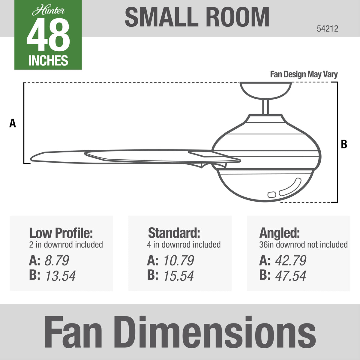 48 inch Midtown Matte Nickel Ceiling Fan with LED Light Kit and Handheld Remote