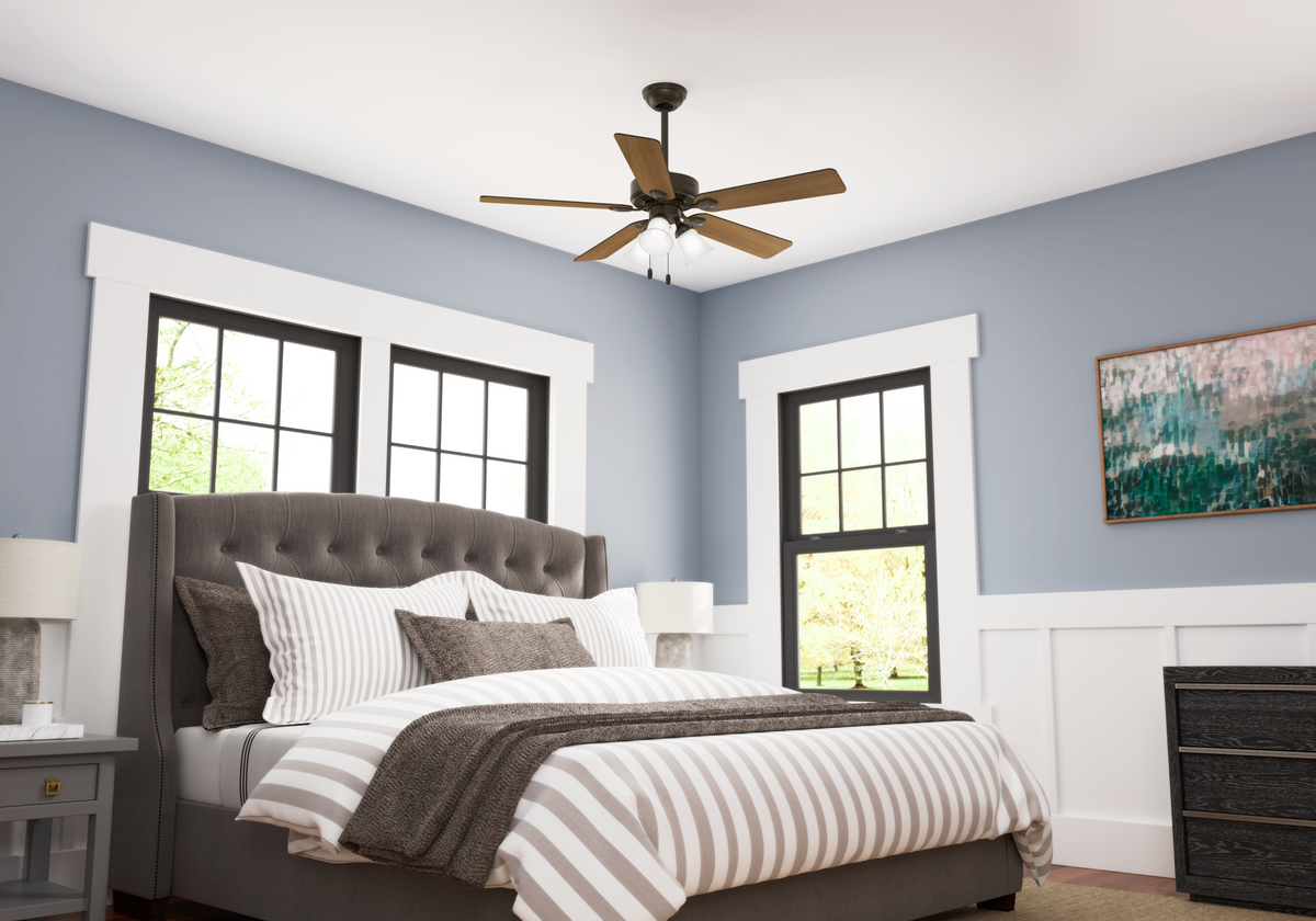 52 inch Swanson New Bronze Ceiling Fan with LED Light Kit
