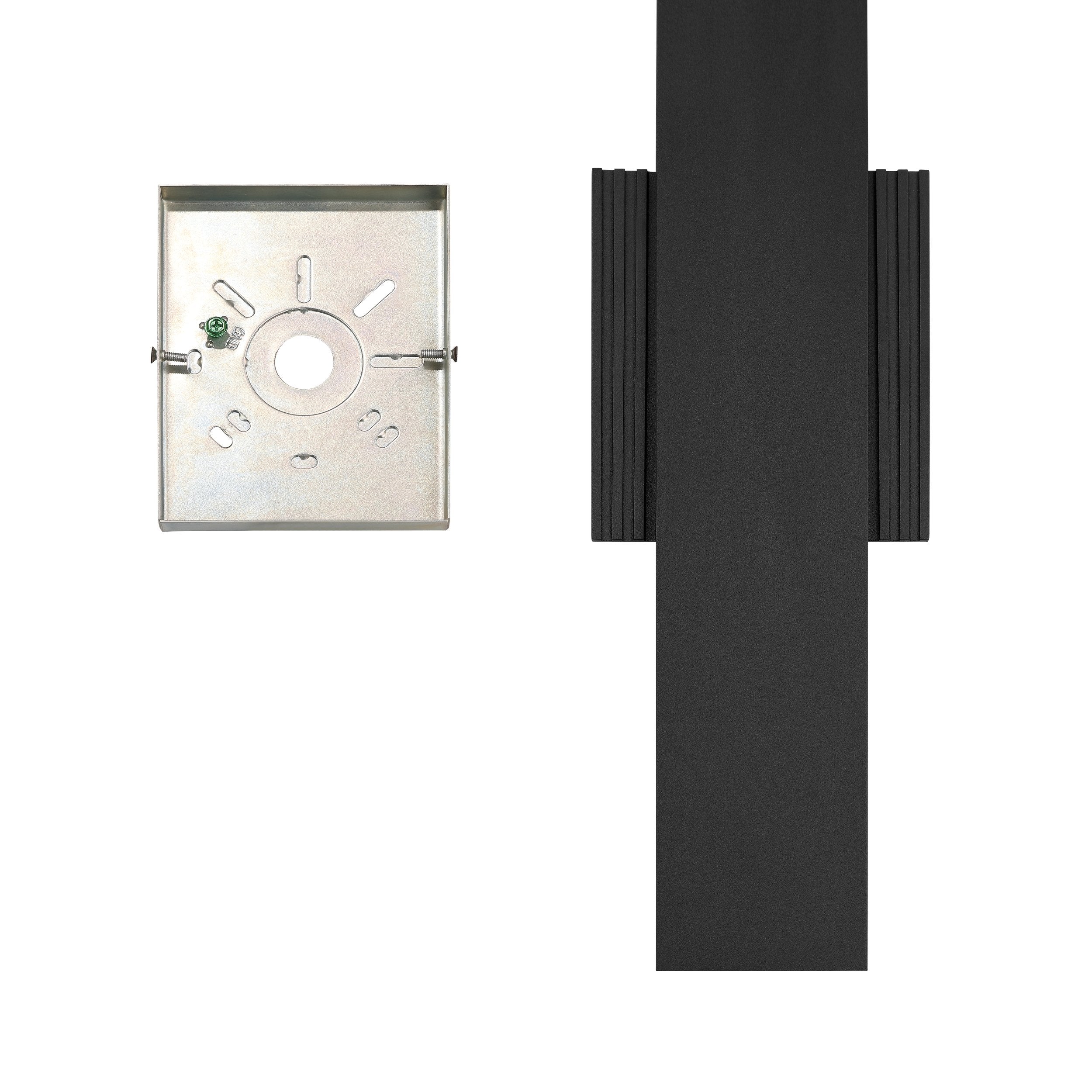 Jacks 22-inch Textured Black 5CCT LED Exterior Wall Sconce