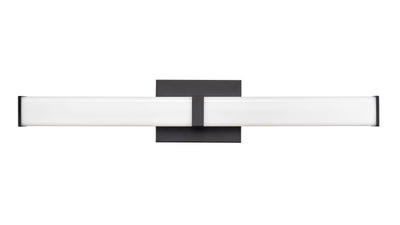 24'' Tron Matte Black Vanity Light