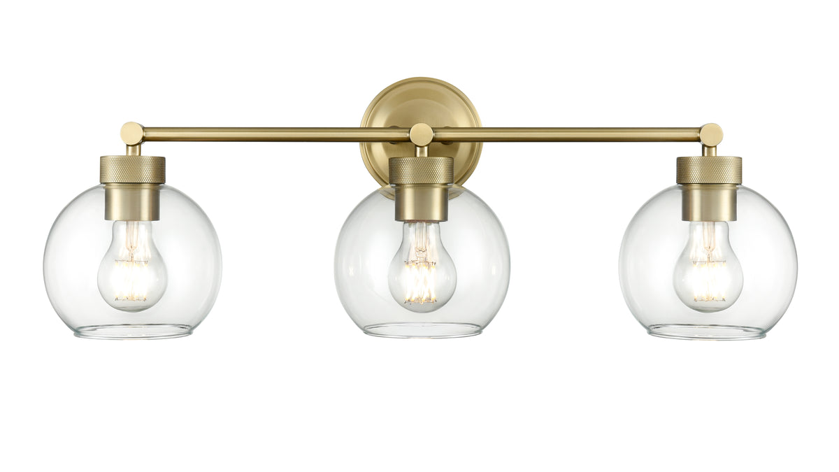25'' Jonatan Vintage Brass 3 Light Bath Vanity