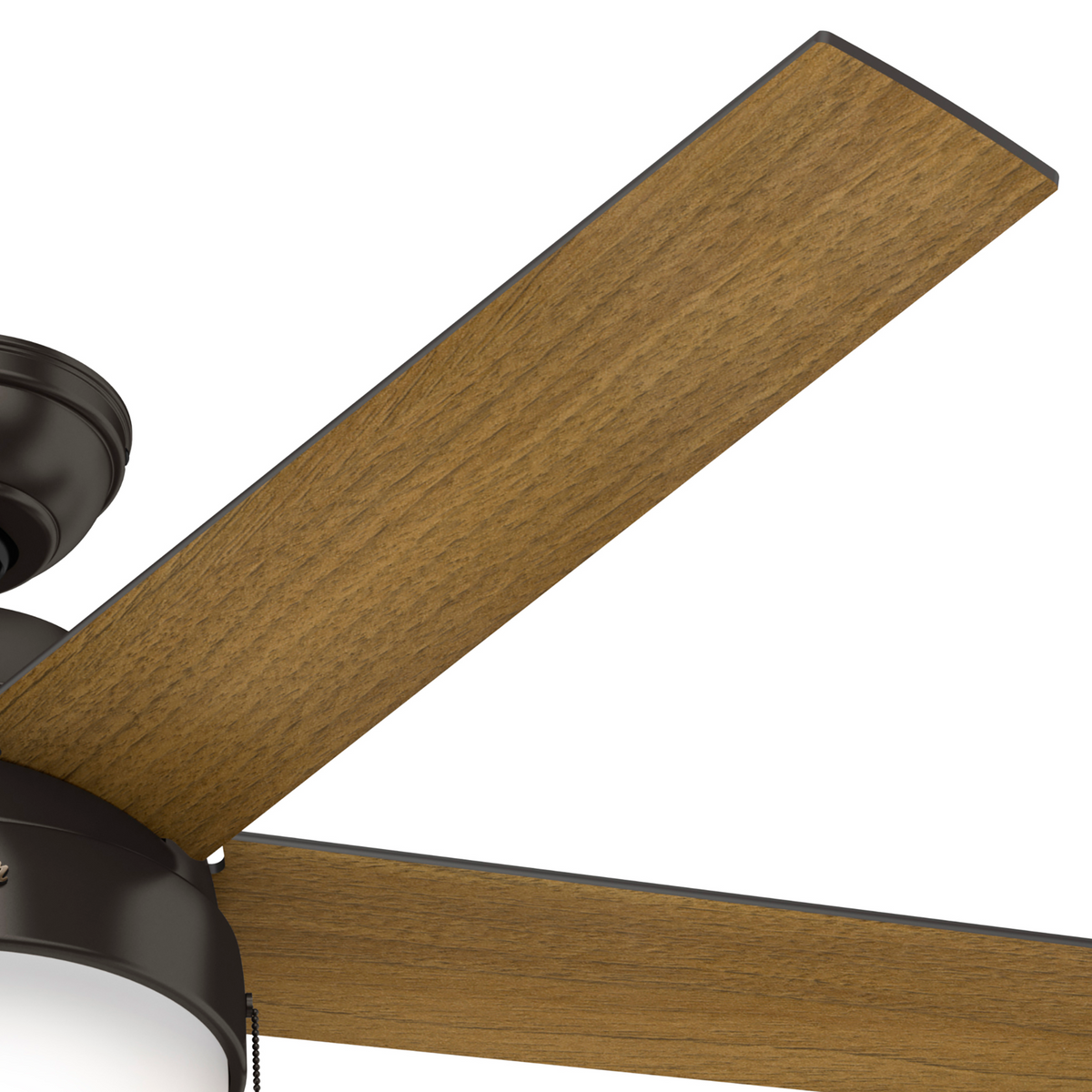 52 inch Anslee Premier Bronze Ceiling Fan with LED Light Kit and Pull Chain