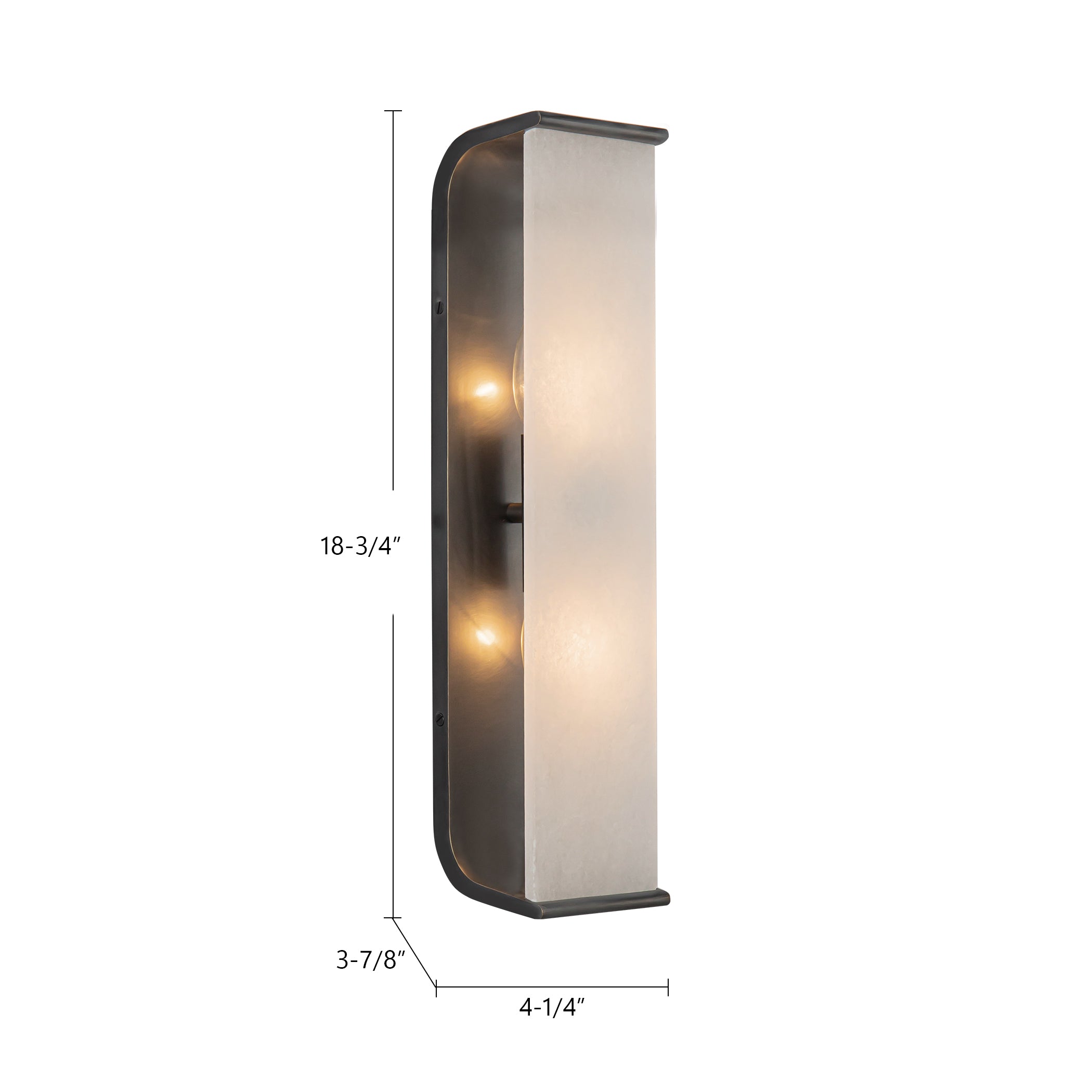 Abbott 19-in Steel Vanity Light