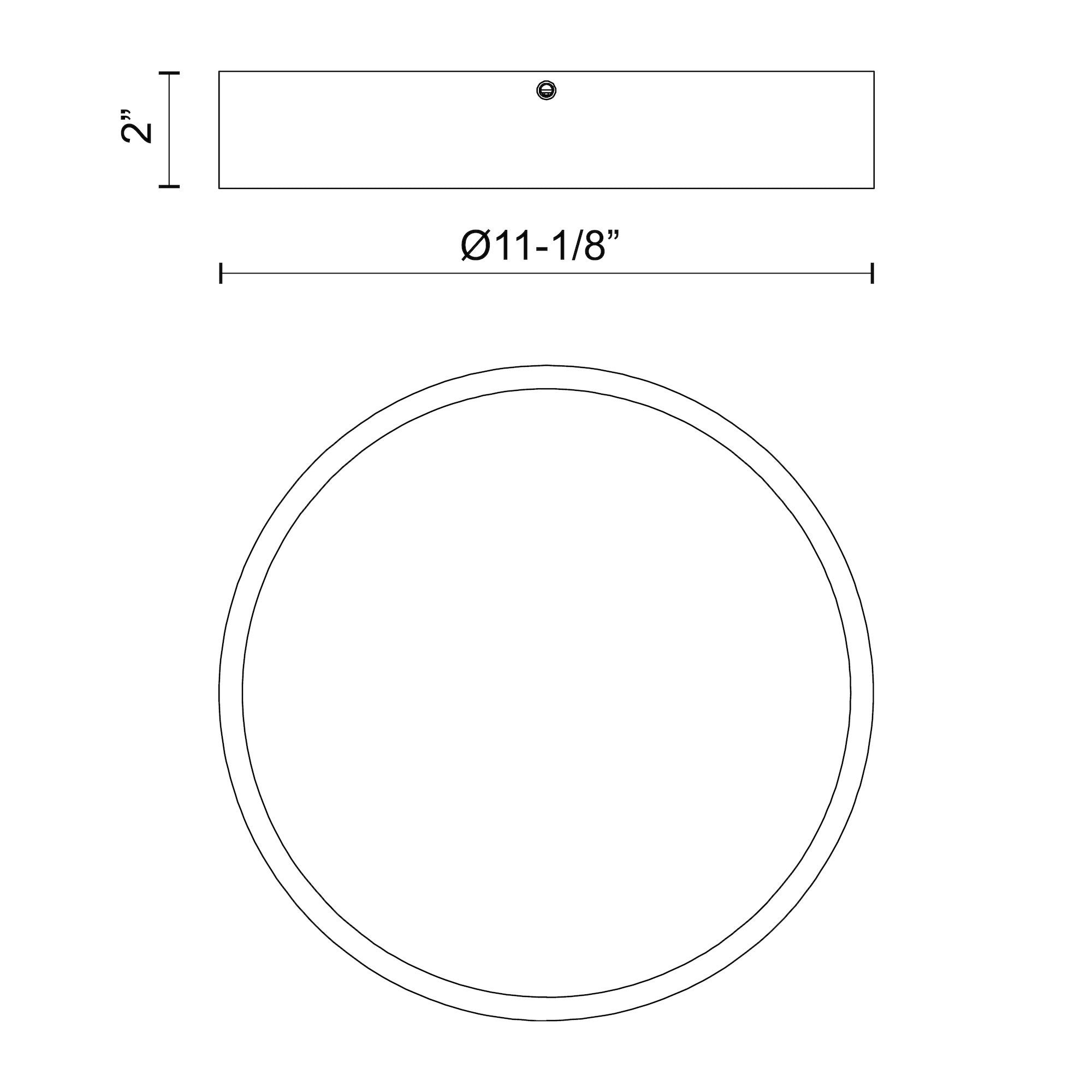 Adelaide 11-in Aluminum LED Flush Mount