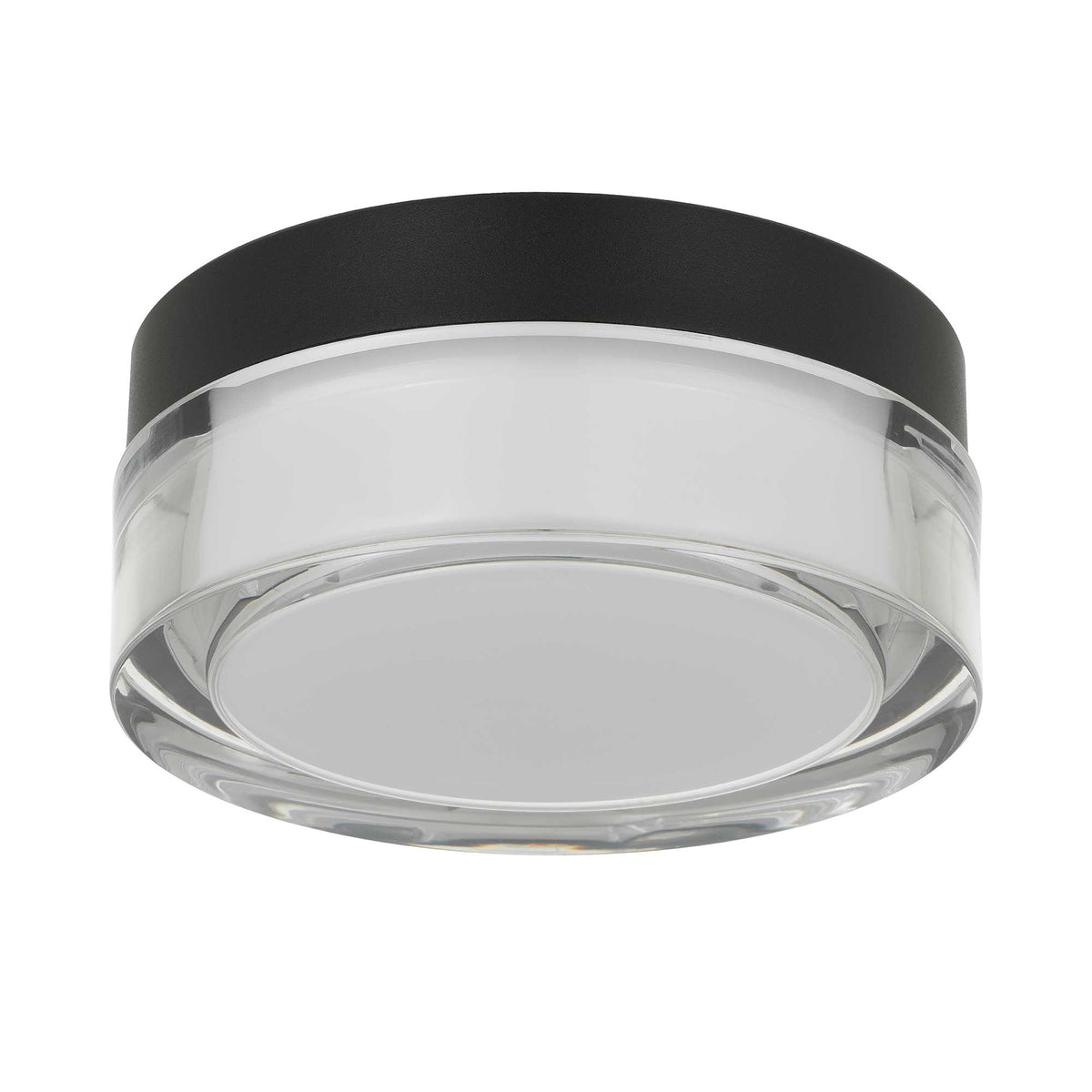 6-Inch Sand Black Sunspot Outdoor LED Flush Mount