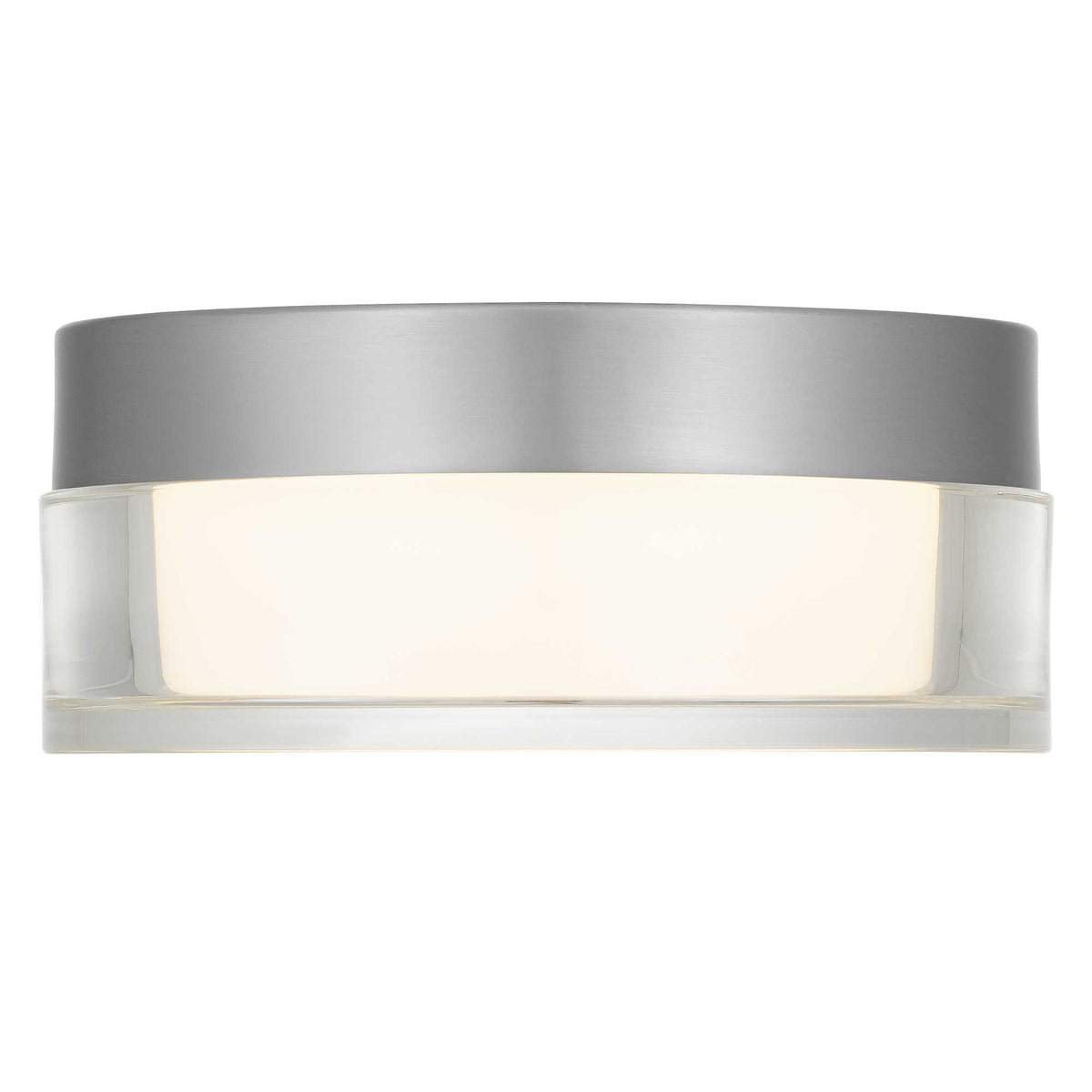 6-Inch Brushed Stainless Steel Sunspot Outdoor LED Flush Mount