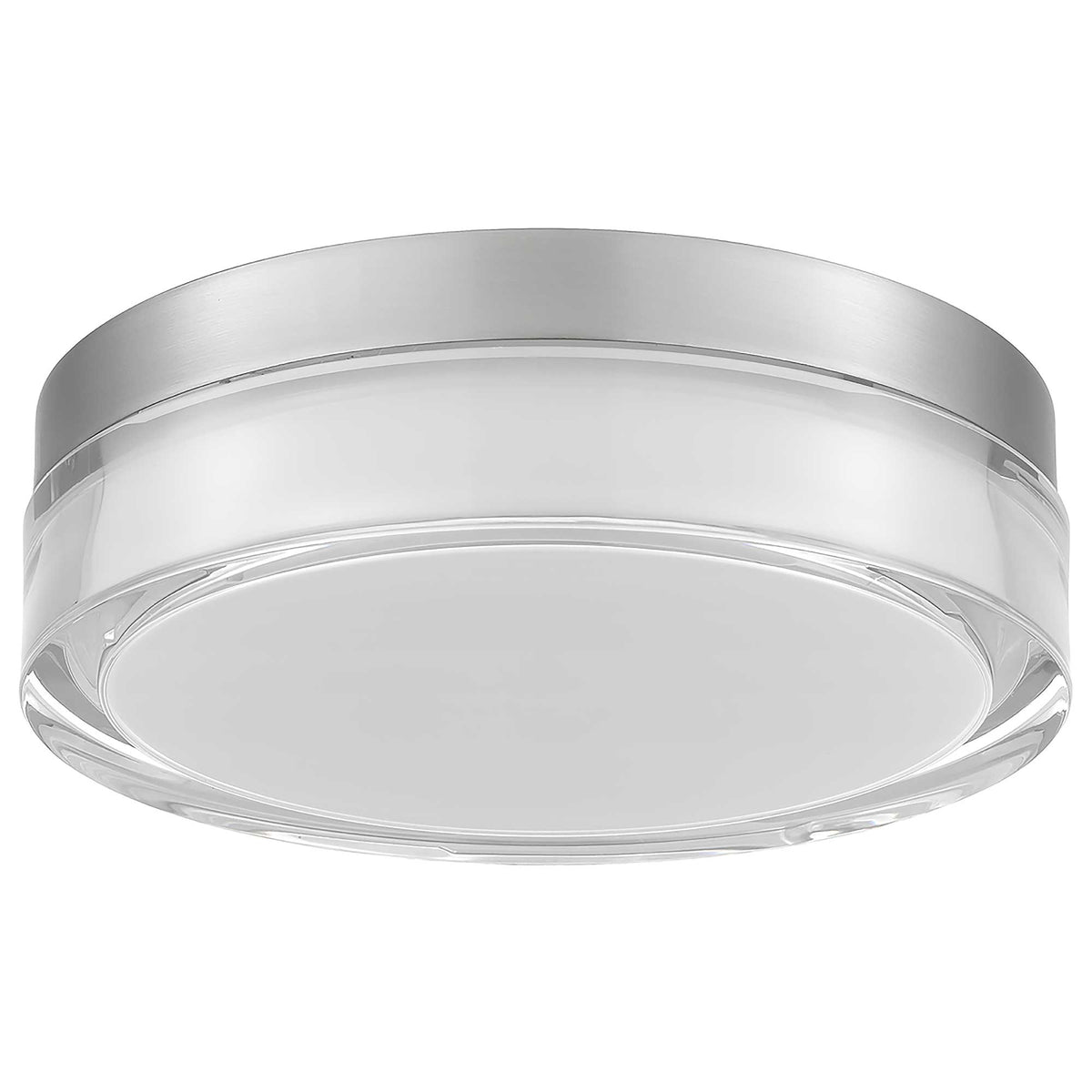 9-Inch Brushed Stainless Steel Sunspot Outdoor LED Flush Mount
