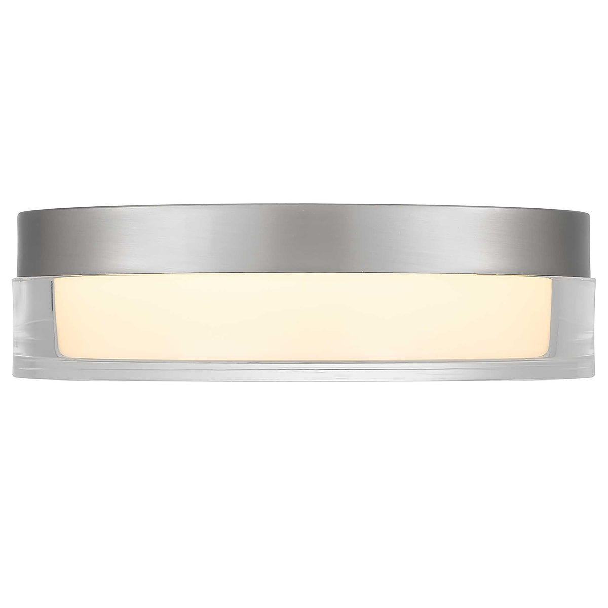 9-Inch Brushed Stainless Steel Sunspot Outdoor LED Flush Mount