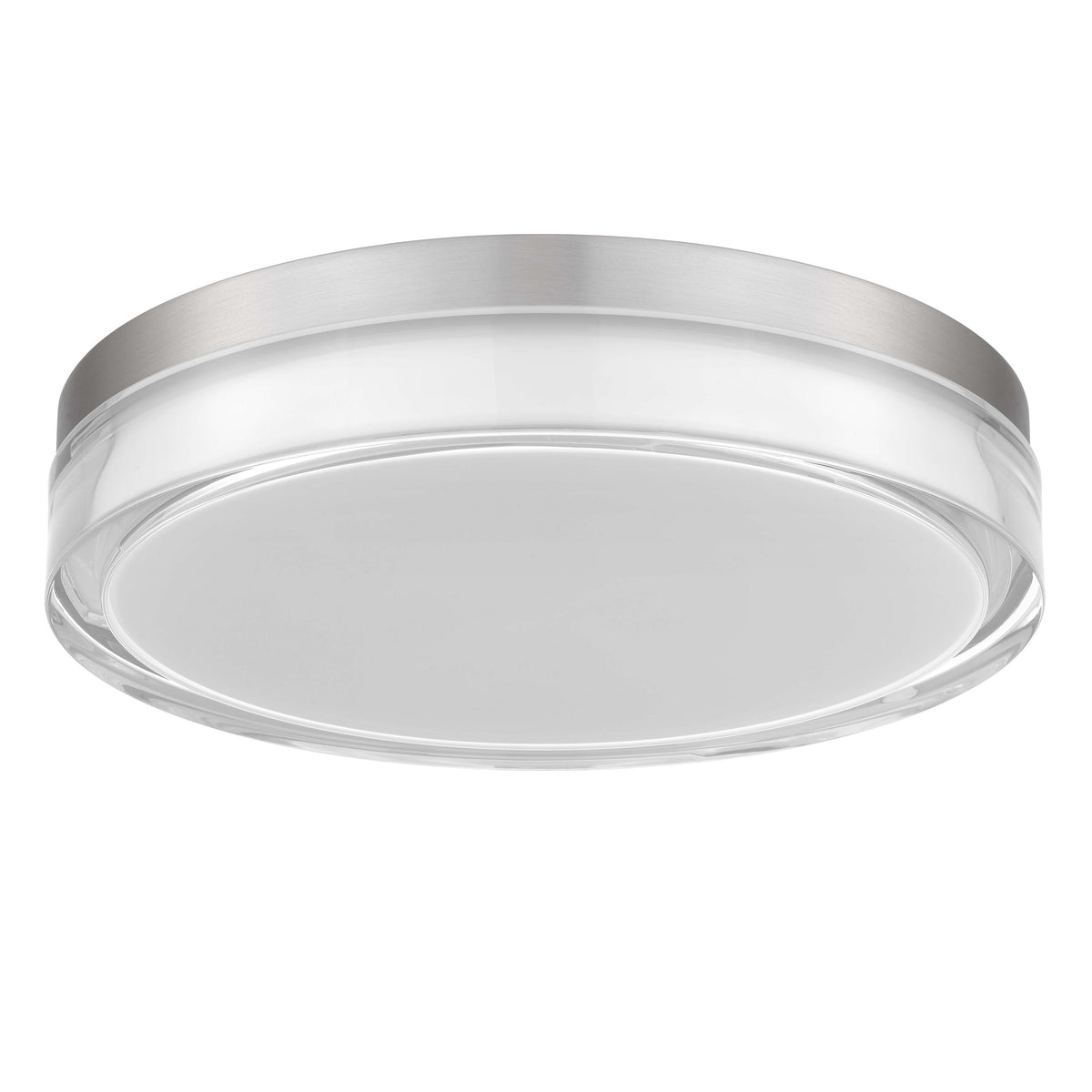 12-Inch Brushed Stainless Steel Sunspot Outdoor LED Flush Mount