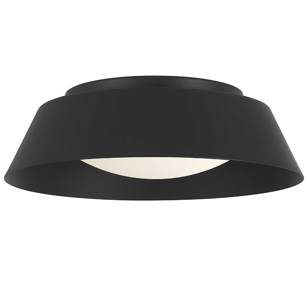 11-Inch Sand Black Pez Outdoor LED Flush Mount
