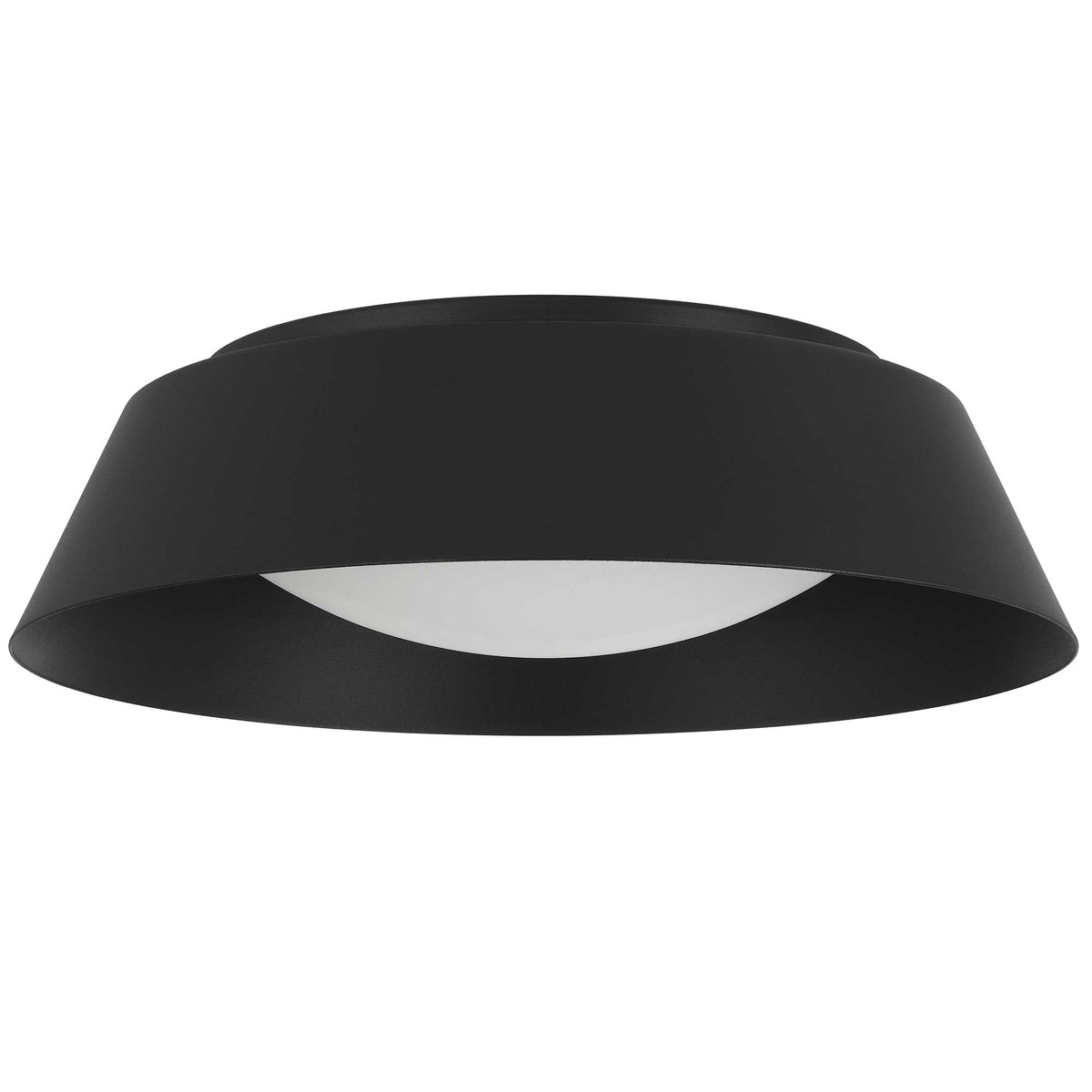15-Inch Sand Black Pez Outdoor LED Flush Mount