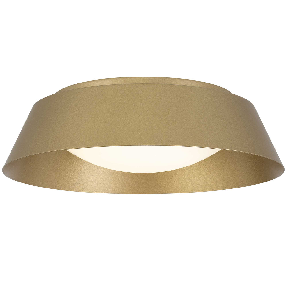 15-Inch Painted Brass Pez Outdoor LED Flush Mount