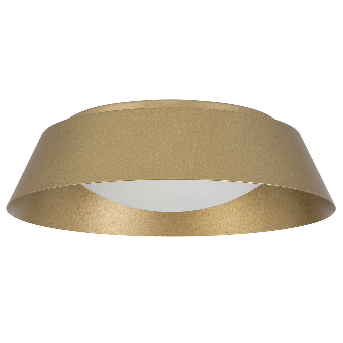15-Inch Painted Brass Pez Outdoor LED Flush Mount