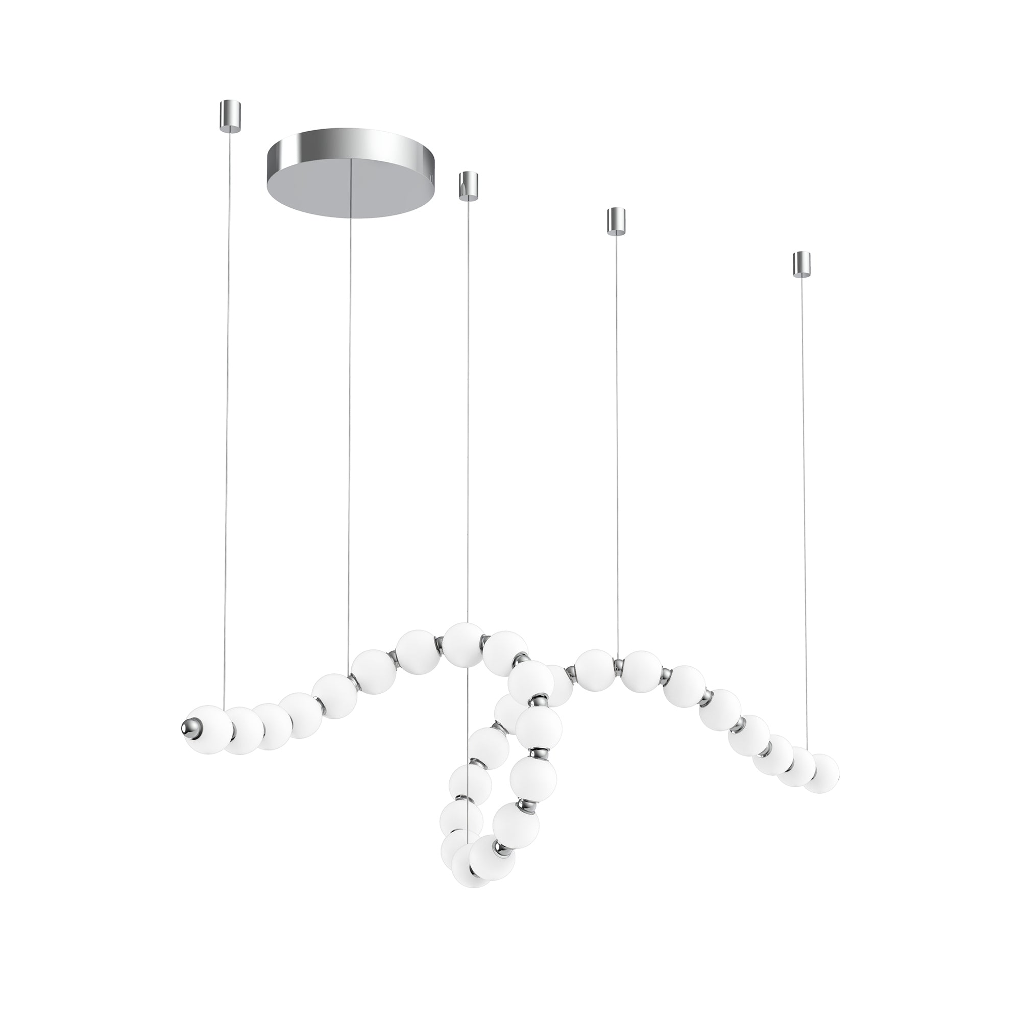 Akoya 29 Light Steel Chandelier