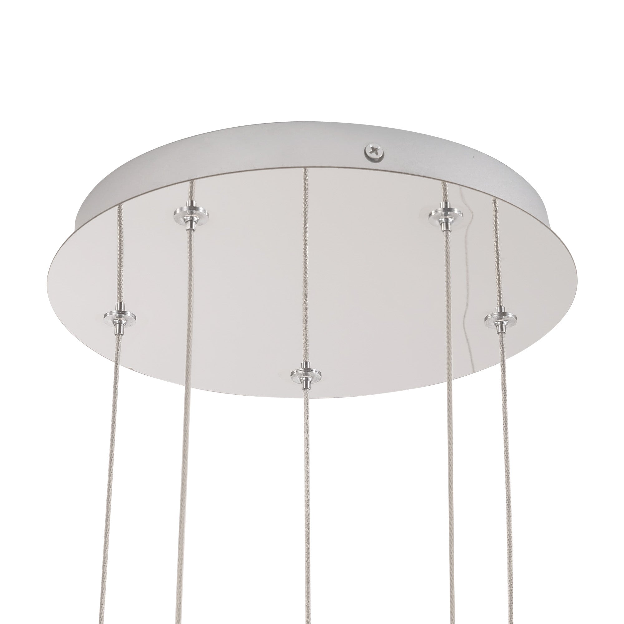 Akoya 80 Light Steel Chandelier
