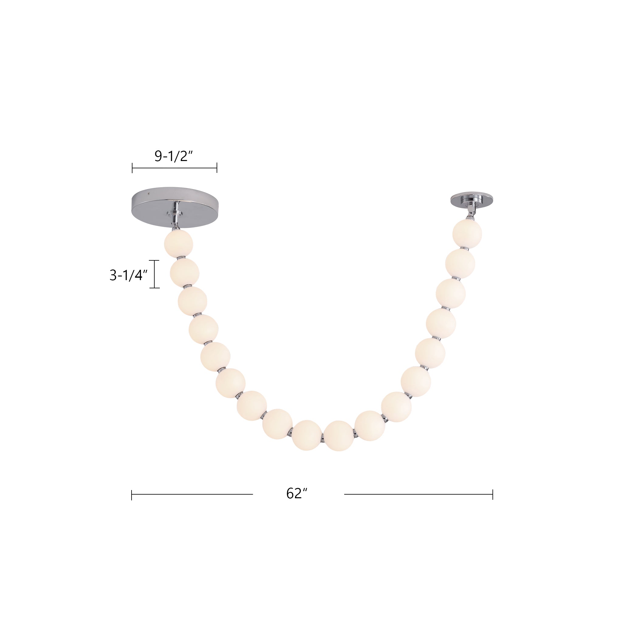 Akoya 5-ft Steel Pendant