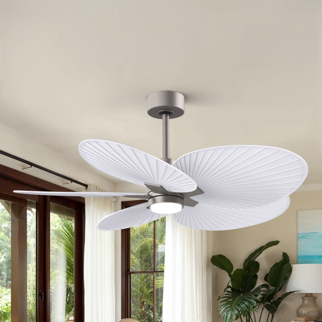 Alessandra Tropical 5-Blade Ceiling Fan with LED Light