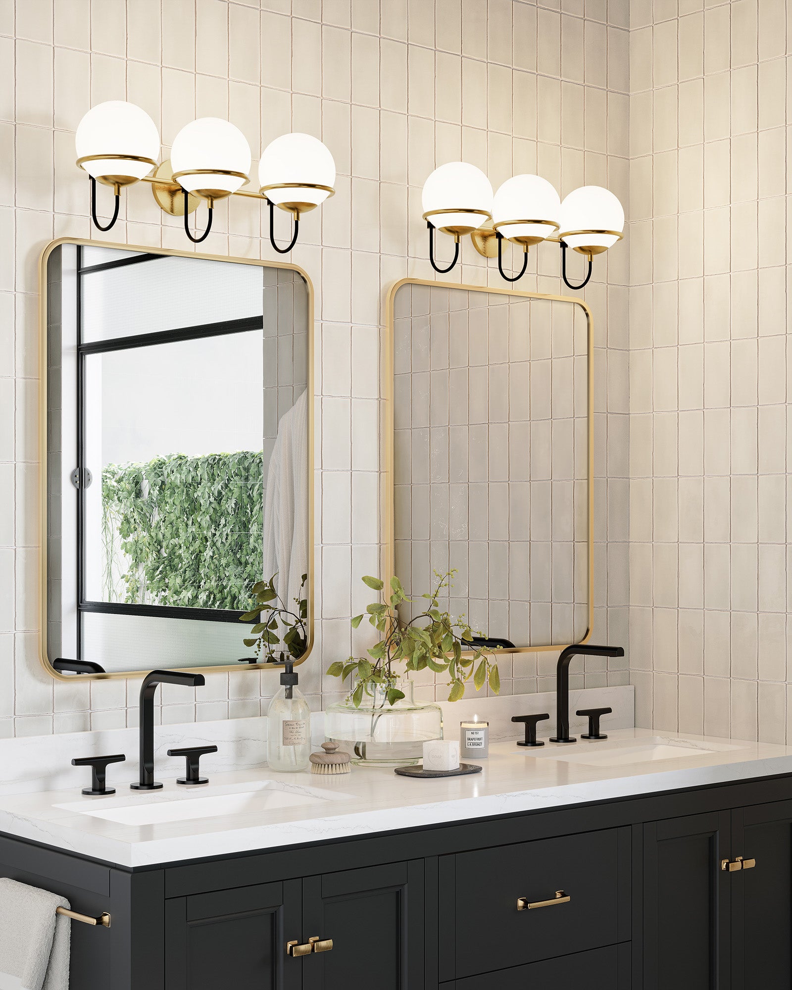 Alba 24-in Steel Vanity Light
