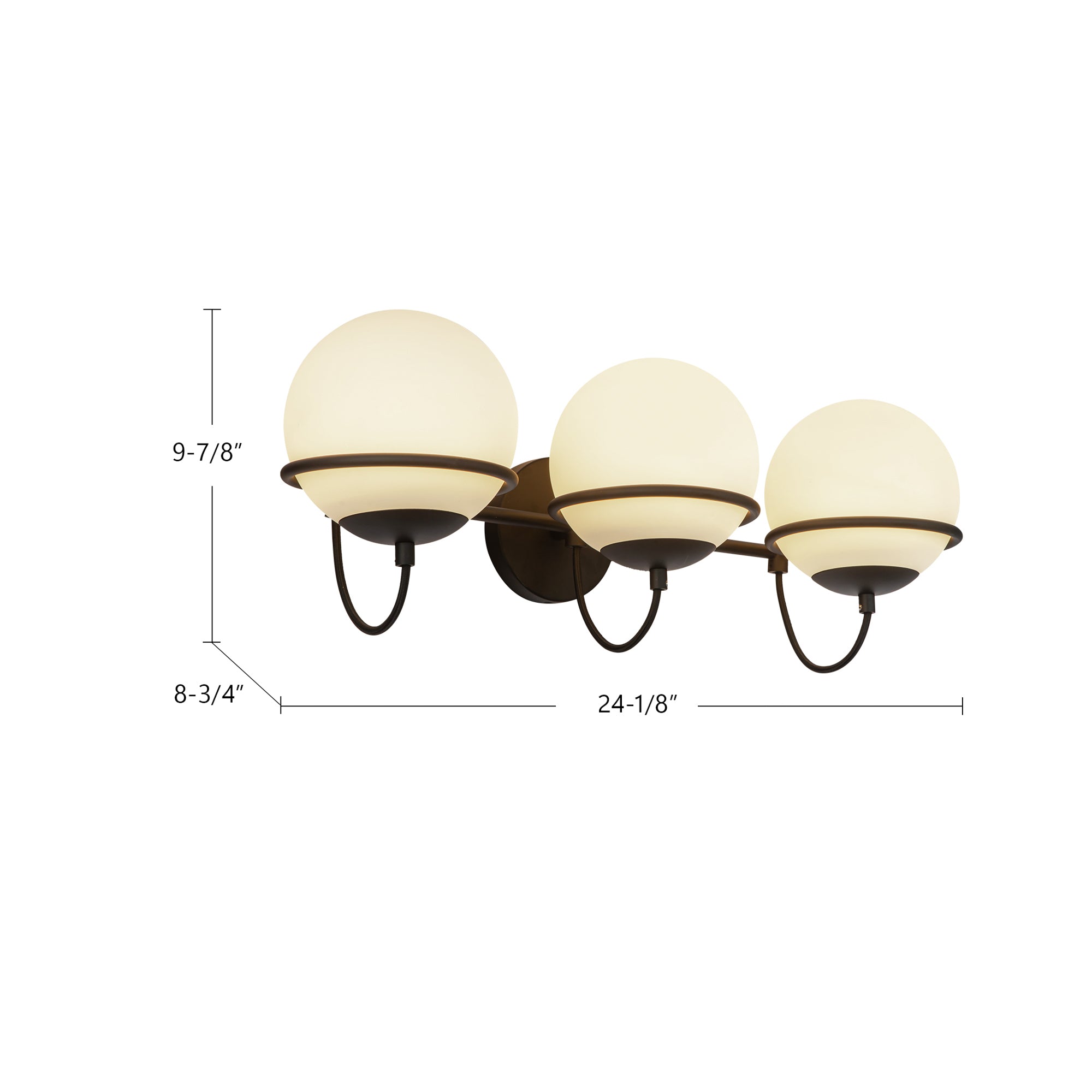 Alba 24-in Steel Vanity Light