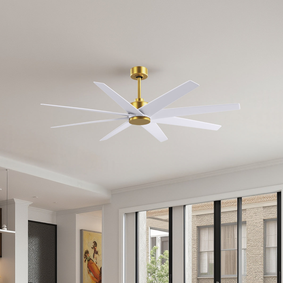 64-Inch Ariella 8-Blade Ceiling Fan Without Light Kit