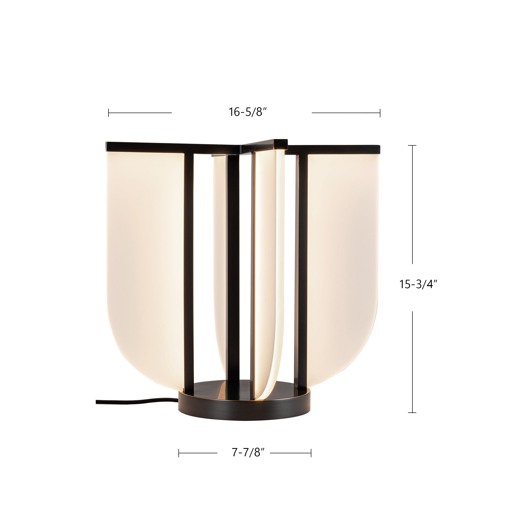 Anders 15-in Brass Table Lamp